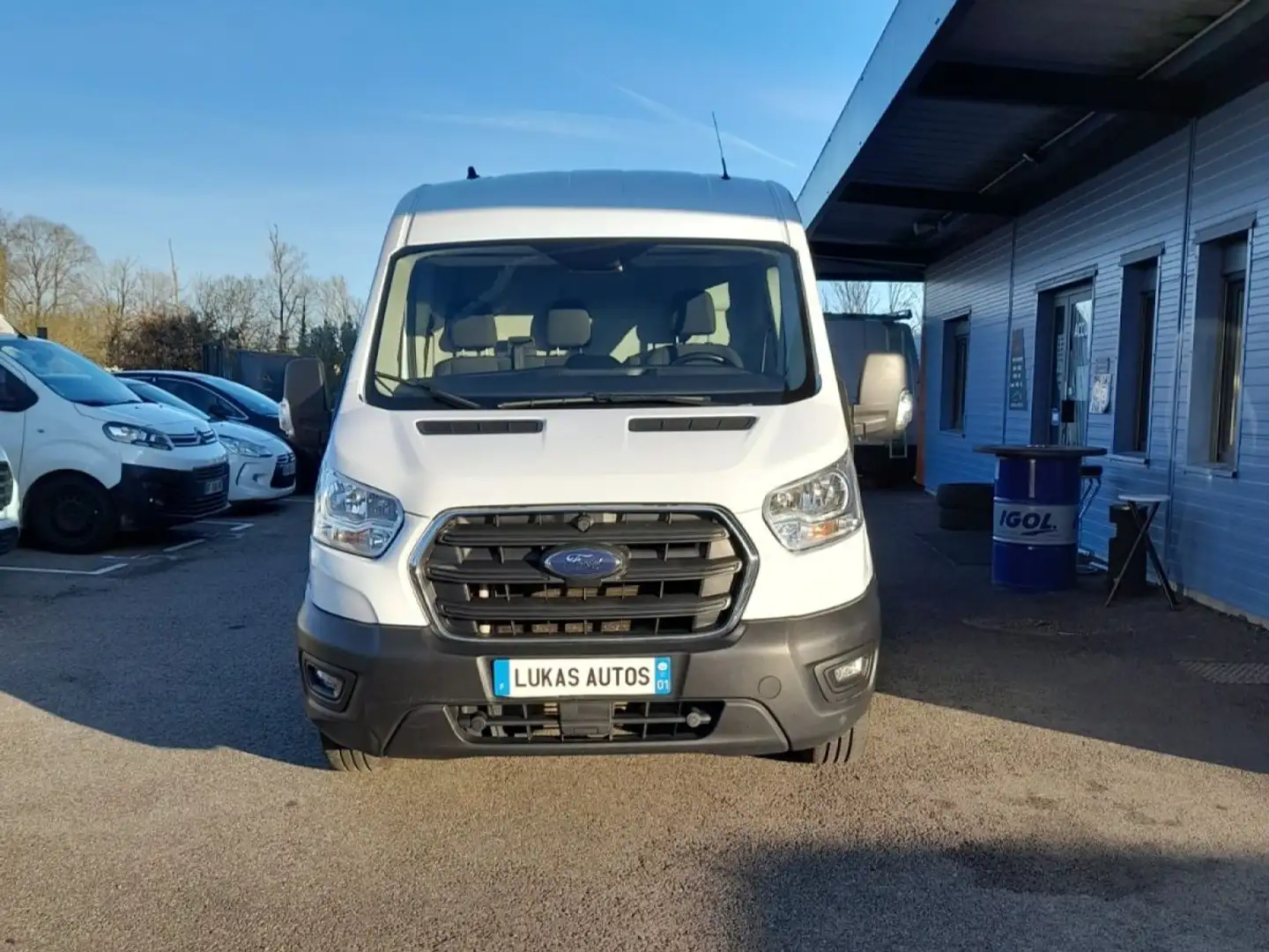 Ford Transit FOURGON T350 L2H2 130CV TREND BUSINESS PRIX 12000 HT Blanc - 2