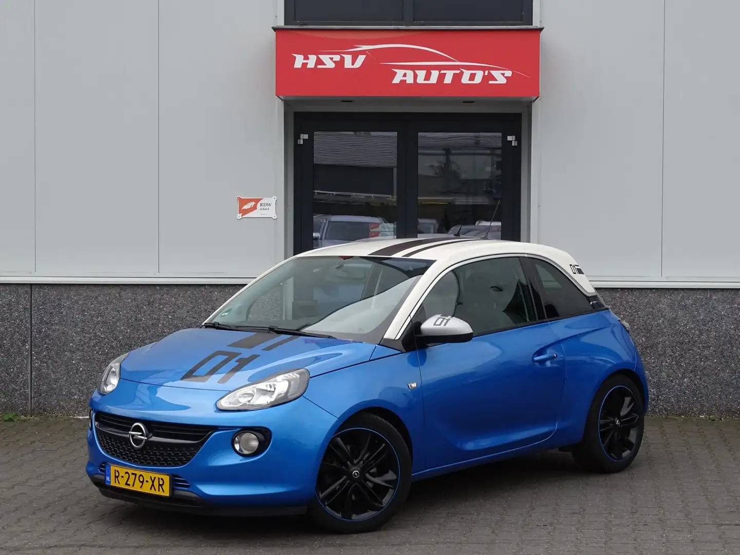 Opel Adam 1.0 Turbo Rocks airco LM 2e eigenaar Blauw - 1