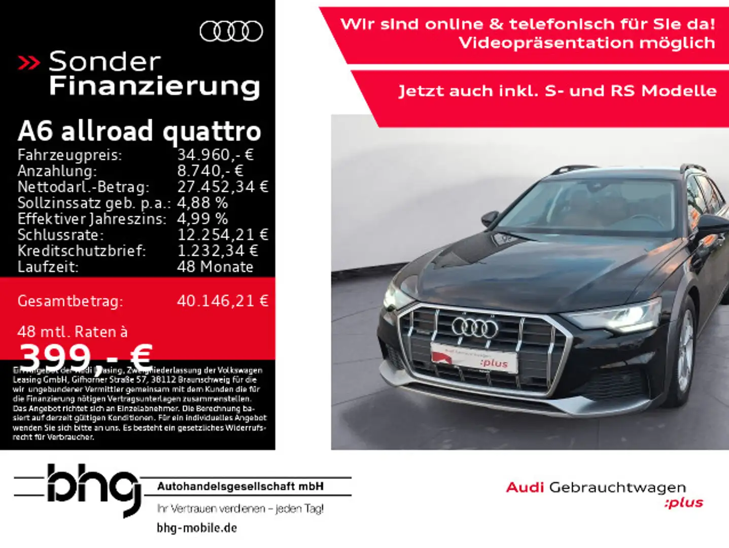 Audi A6 allroad 45TDI tiptronic AHK Leder Nav Noir - 1