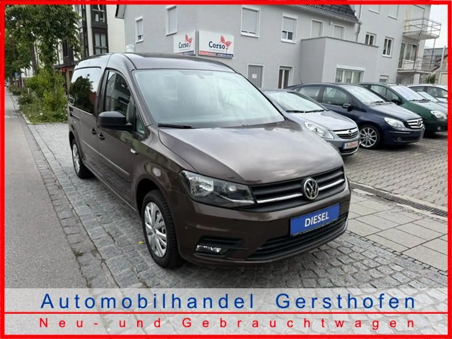 Volkswagen Caddy 2.0 TDI Maxi Rollstuhl Rampe Behindertentransport Braun - 2