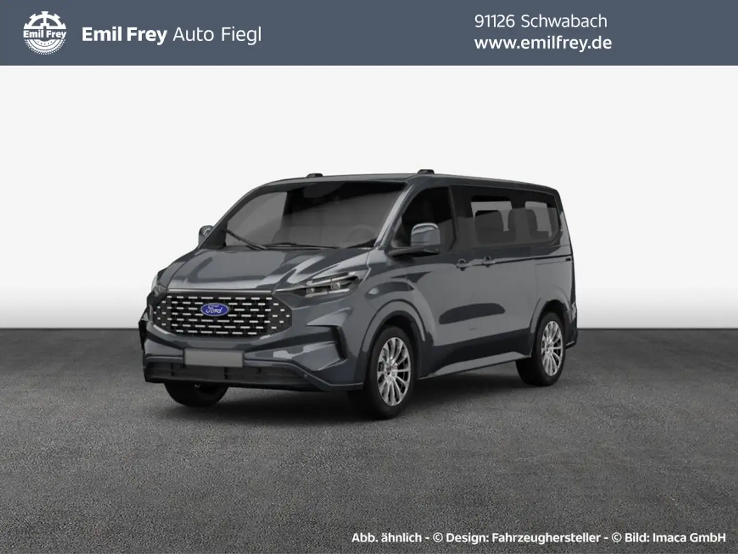 Ford Tourneo Custom Sport 320 L1H1 VA Autm. 125 kW, 5-t Grau - 1