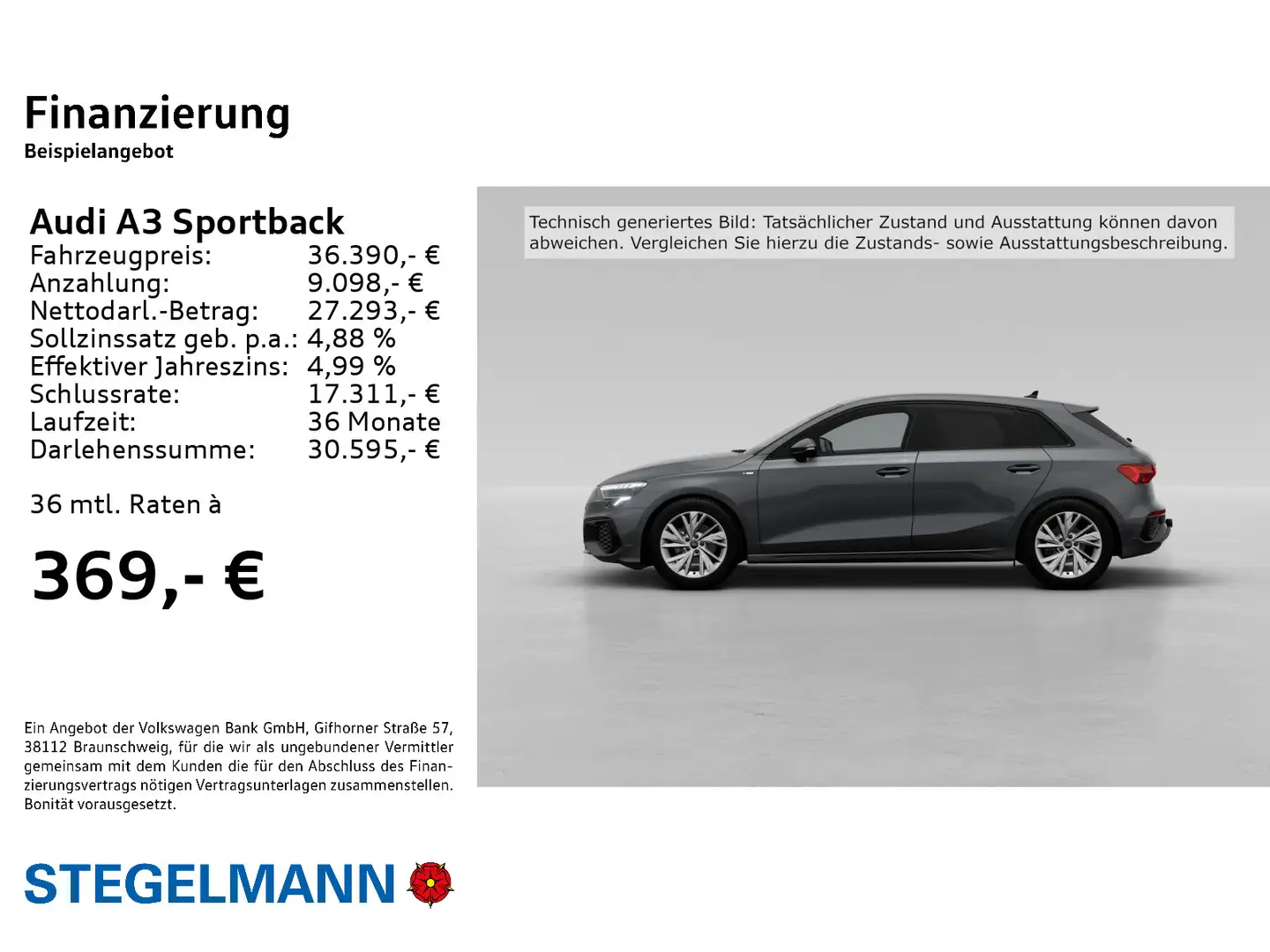 Audi A3 35 TFSI S-tronic S-Line *LED*Navi*A Grau - 2
