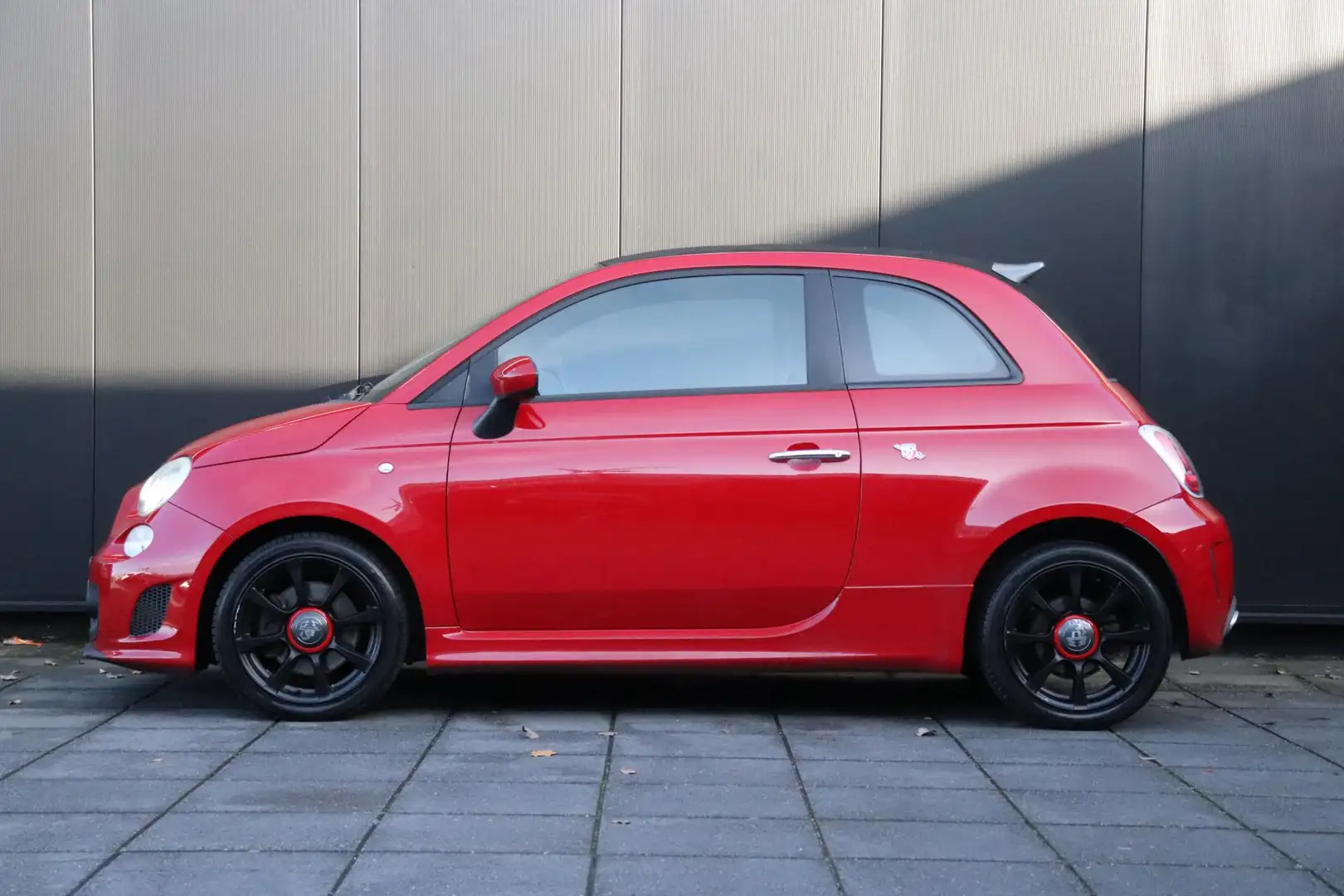 Fiat 500 Abarth 1.4-16V | 135 PK | OPEN DAK | LEDER | STOELVERW Rood - 2