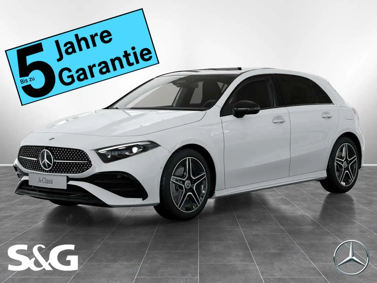 Mercedes-Benz A 200 AMG MBUX+RüKam+M-LED+Pano+Distr+Night+Totw Weiß - 1