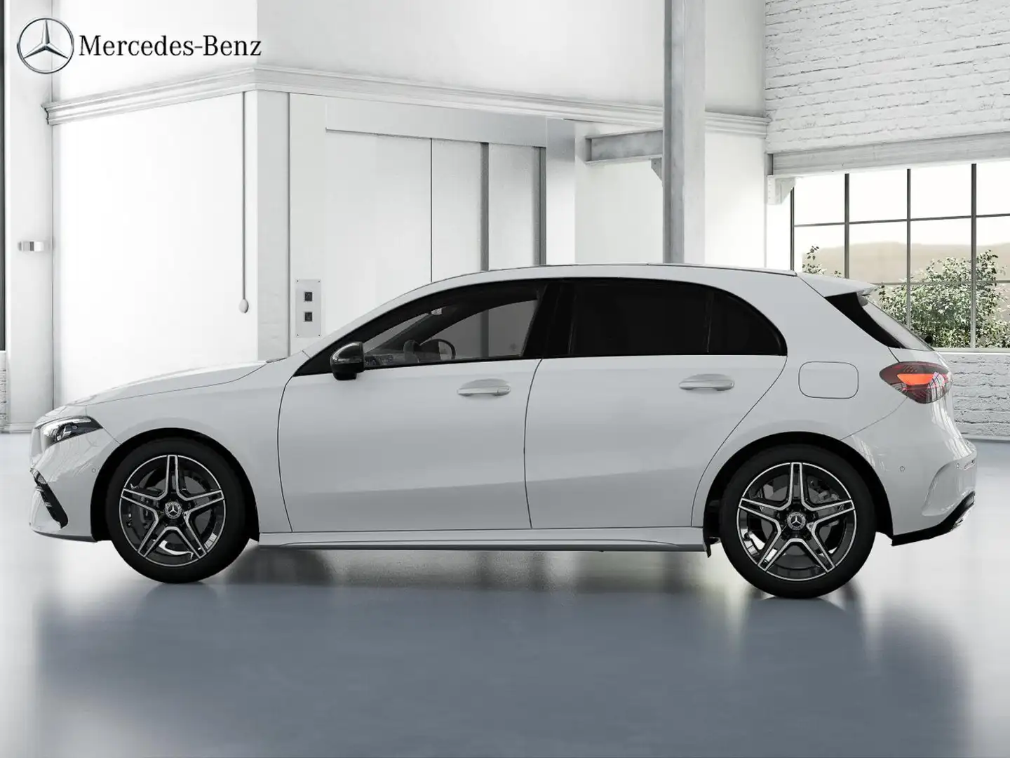 Mercedes-Benz A 200 AMG MBUX+RüKam+M-LED+Pano+Distr+Night+Totw Weiß - 2