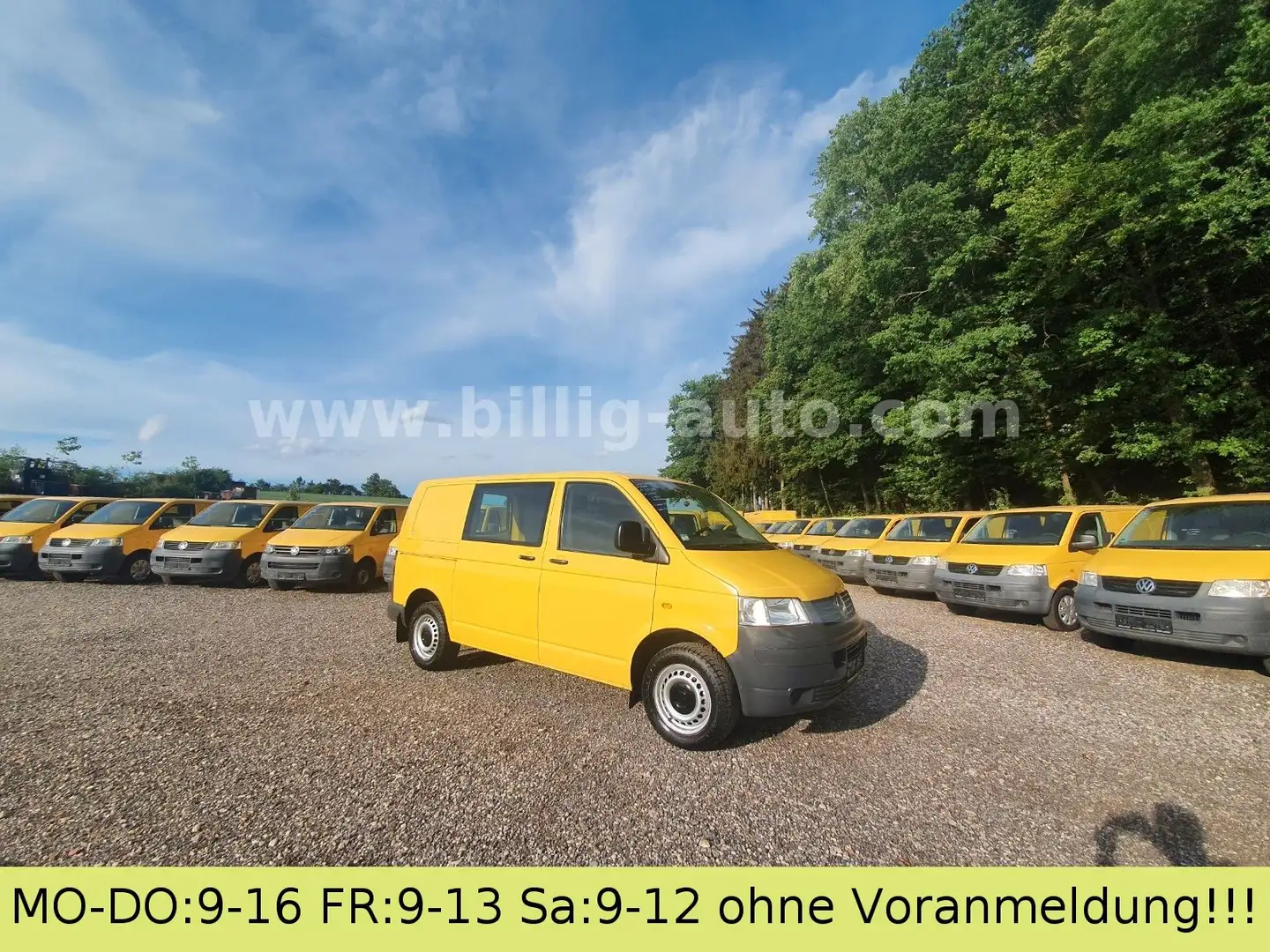 Volkswagen T5 Transporter T5 1.9 TDI *2xSchiebetüre*1.Hand*Scheckheftgepfl Gelb - 2