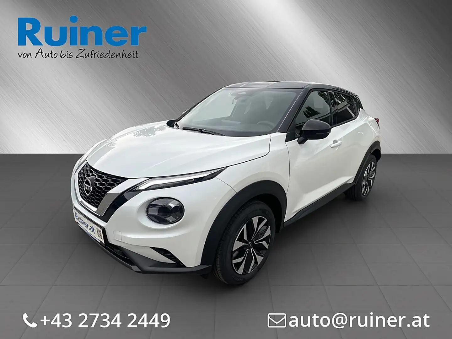 Nissan Juke 1,0 DIG-T N-Connecta       "Tageszulassung" Weiß - 1