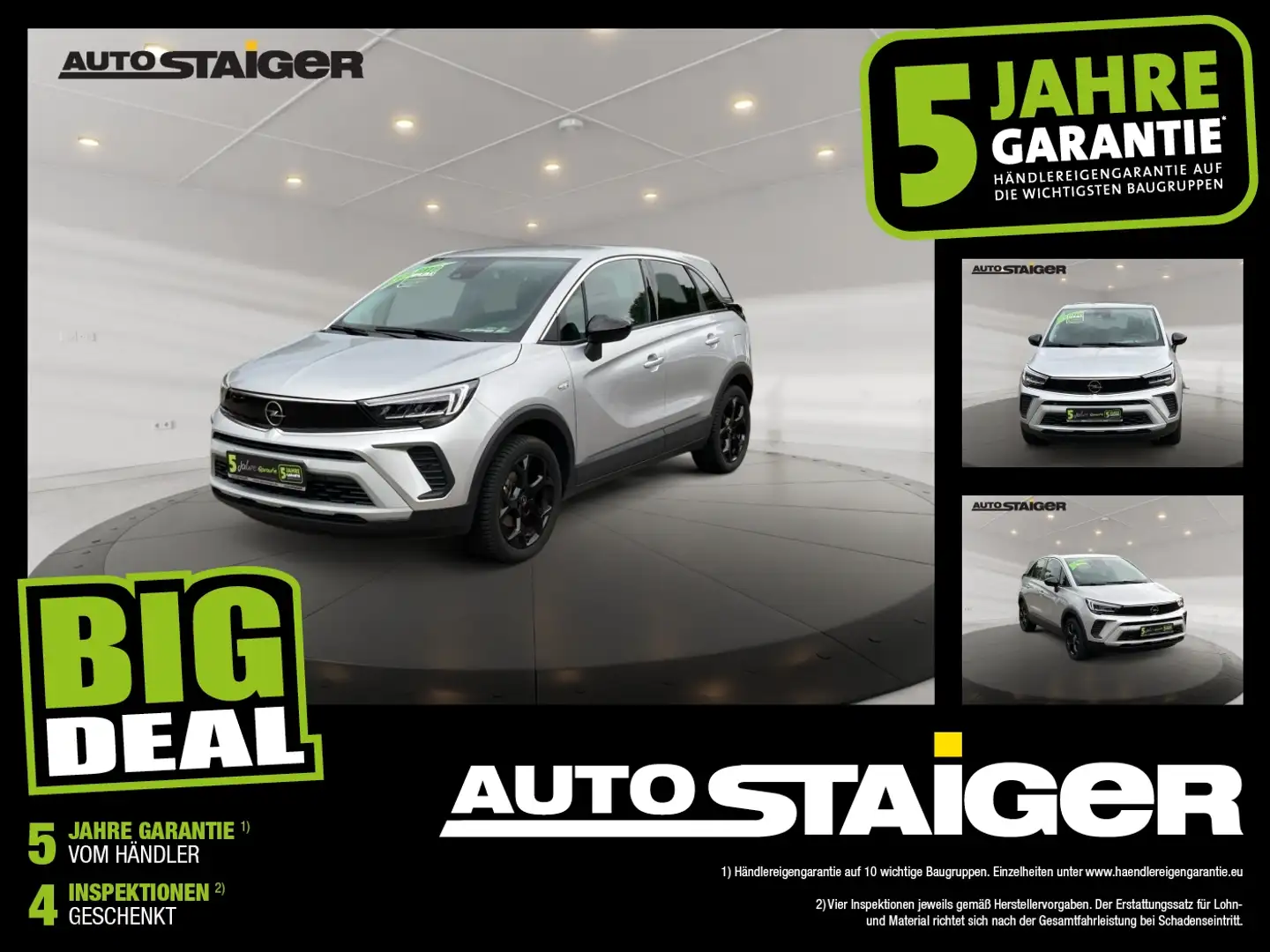 Opel Crossland 1.2 Turbo Elegance Matrix+LED+Navi+SHZ Gris - 1