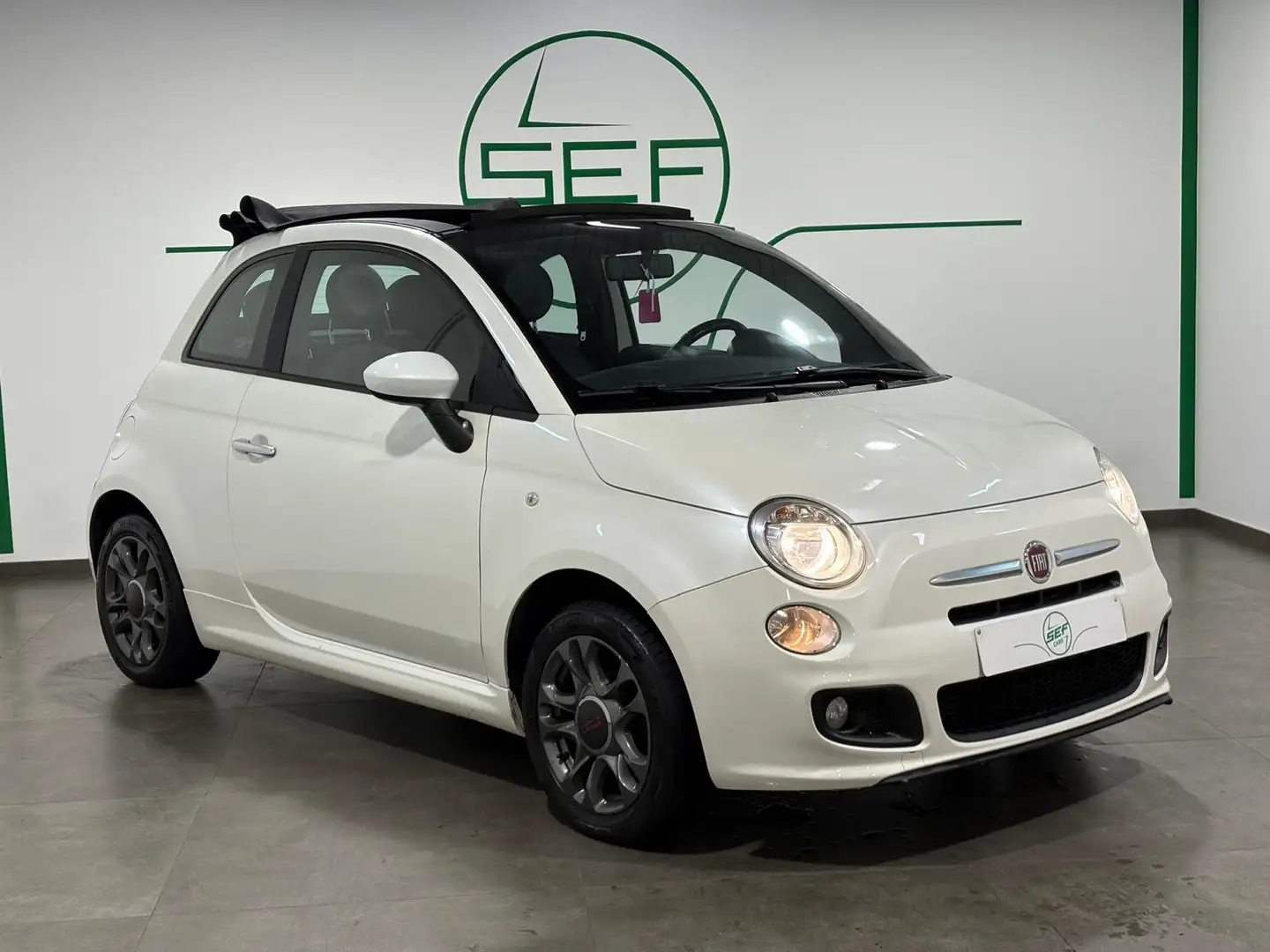 Fiat 500C ** 1.2i ** Lounge ** A/C ** Garantie 12 mois ** Blanc - 1