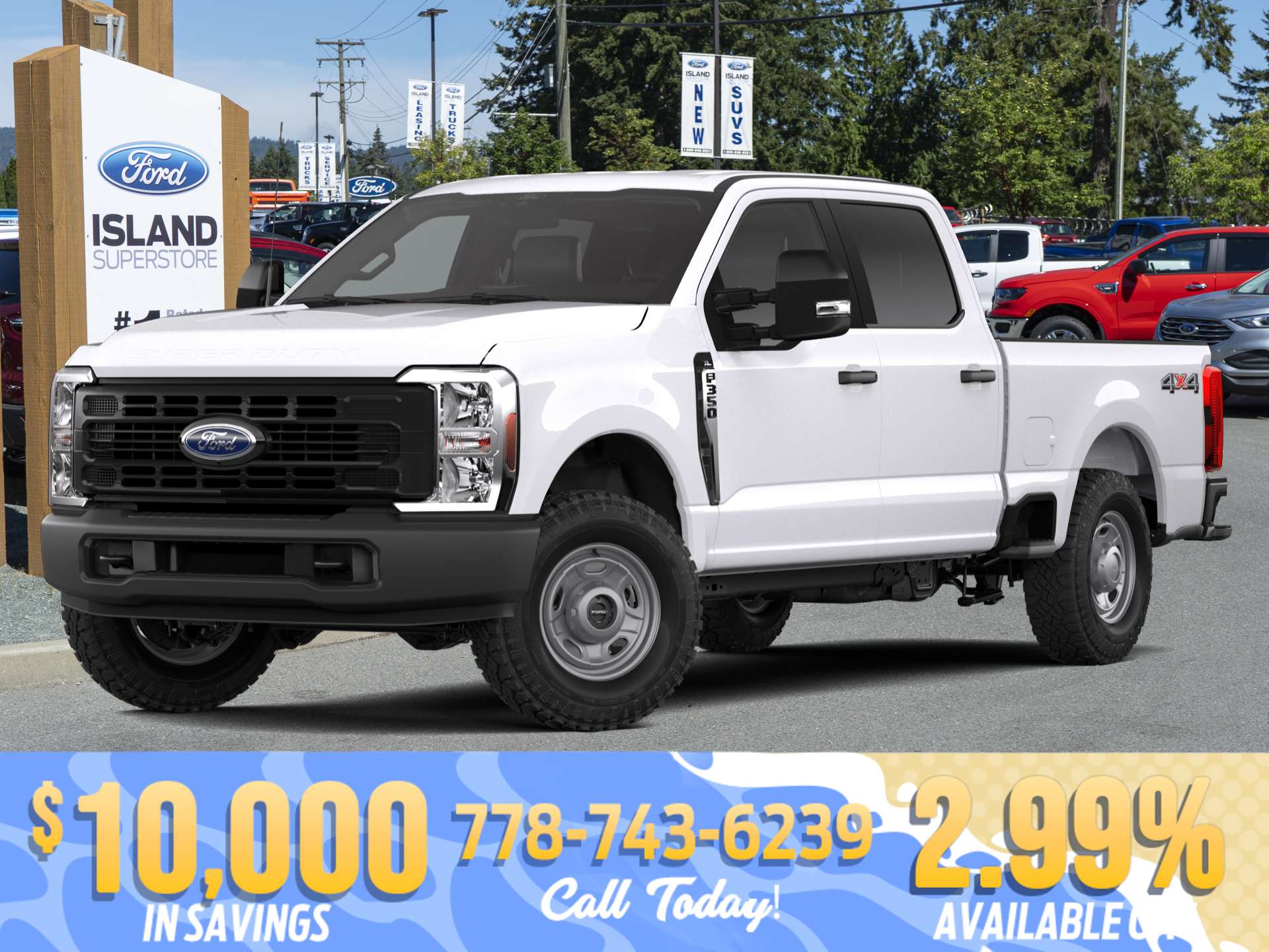 White 2026 Ford F-350 Super Duty Pickup Truck Four-Wheel Drive Automatic