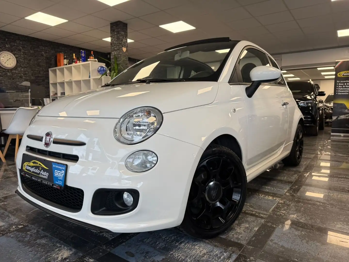 Fiat 500 S/Leder/Aluräder/Cabrio/Klima/Sport Weiß - 1