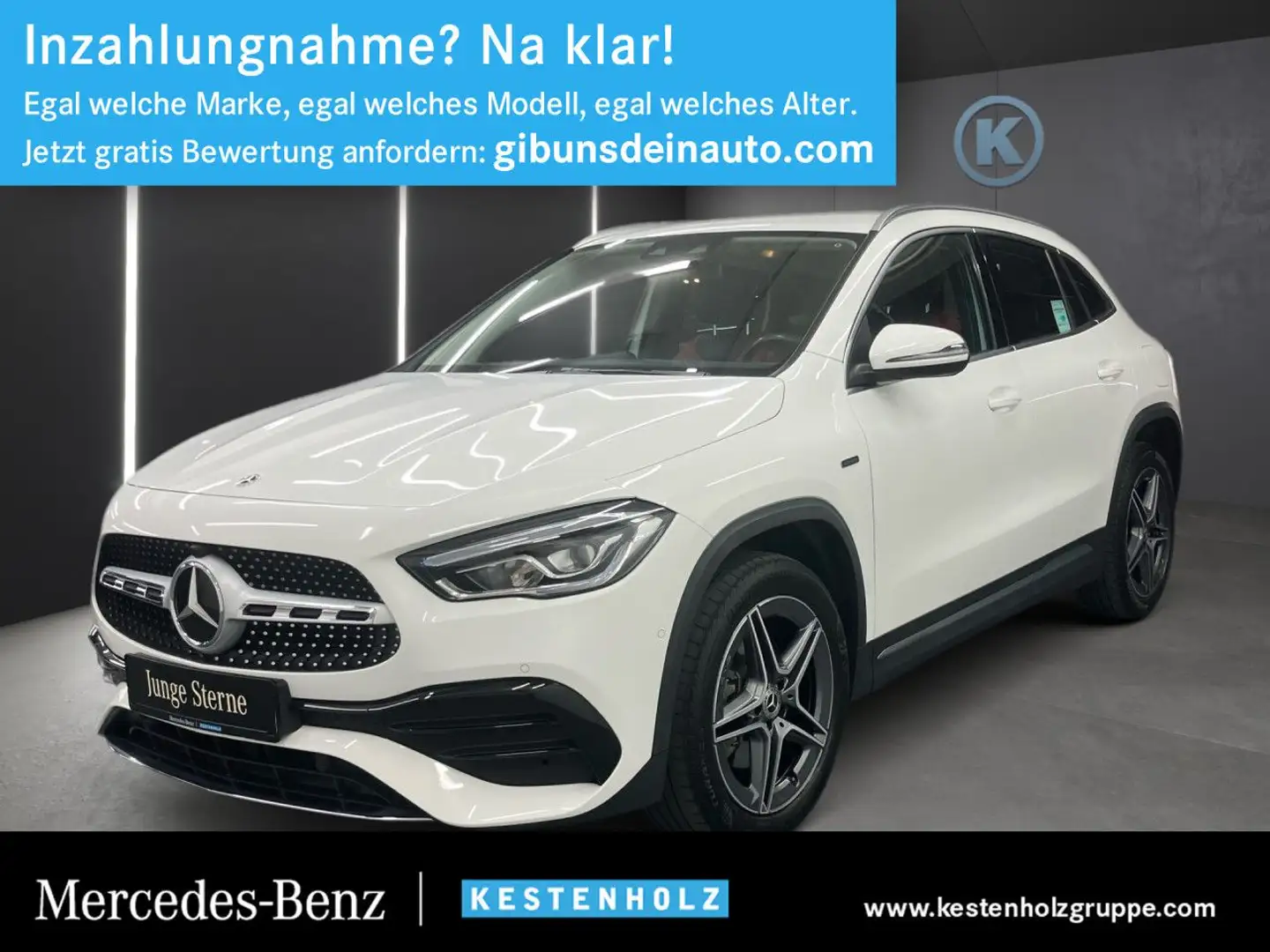 Mercedes-Benz GLA 250 e AMG+LEDER+AHK+KAMERA+AUGMENTED+19"LR Weiß - 1