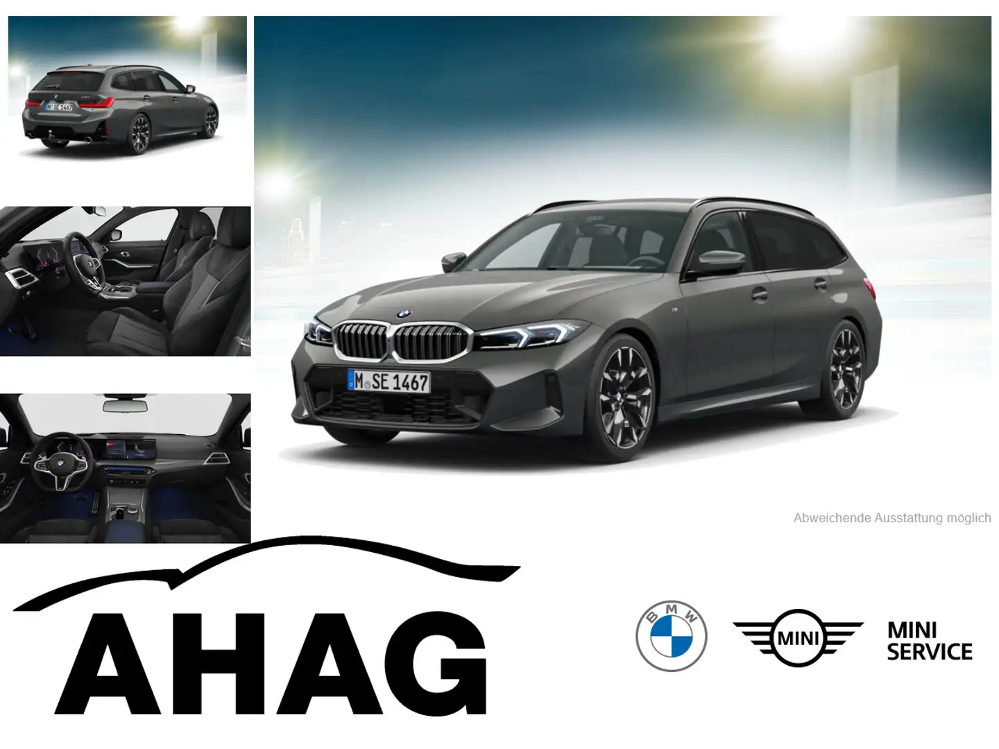 BMW 330 i xDrive Touring Automatic M Sportpaket AHK Grau - 1