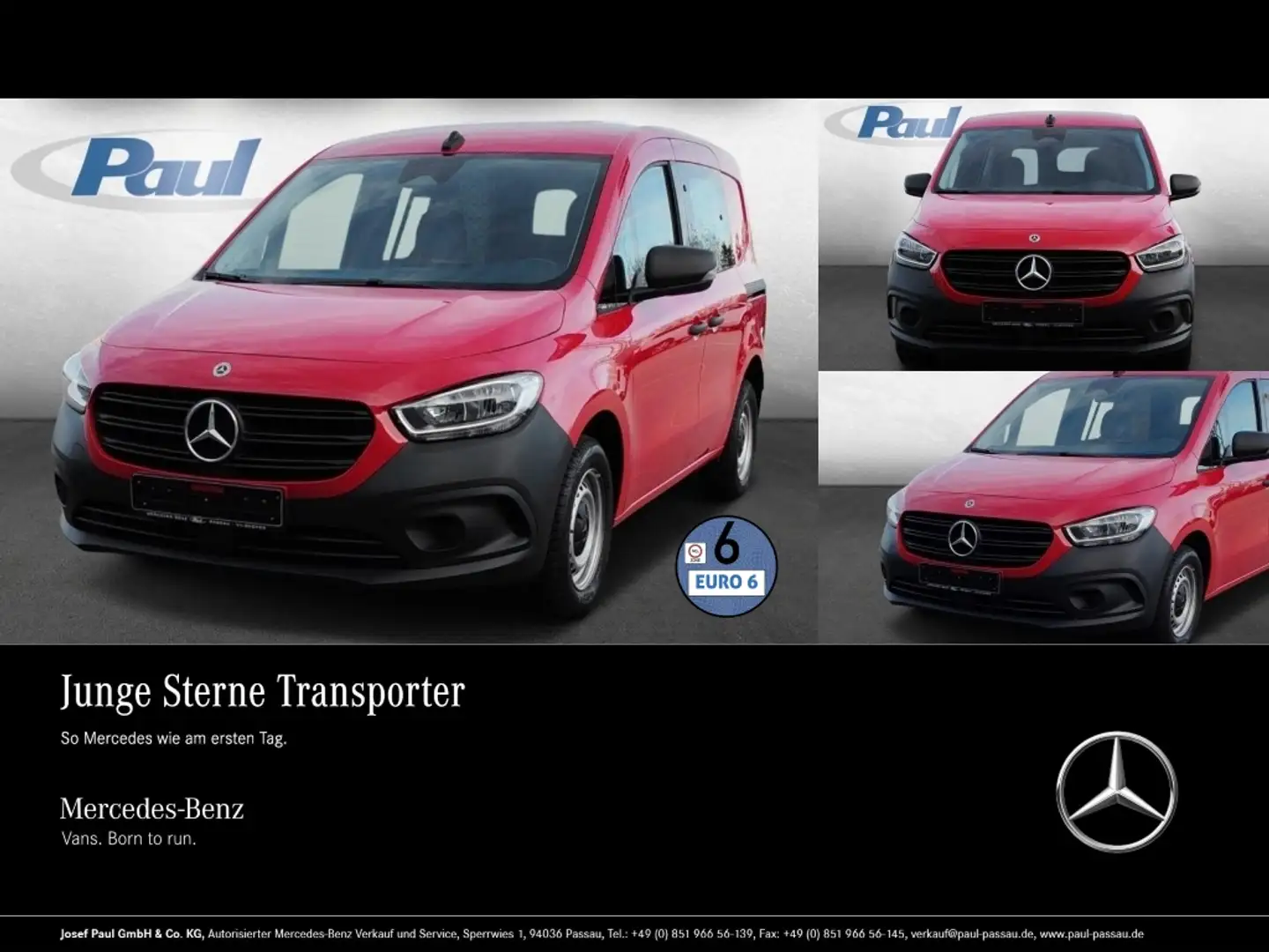 Mercedes-Benz Citan 112 CDI KA Klima+Tempomat+PTS hinten+SHZ Rot - 1