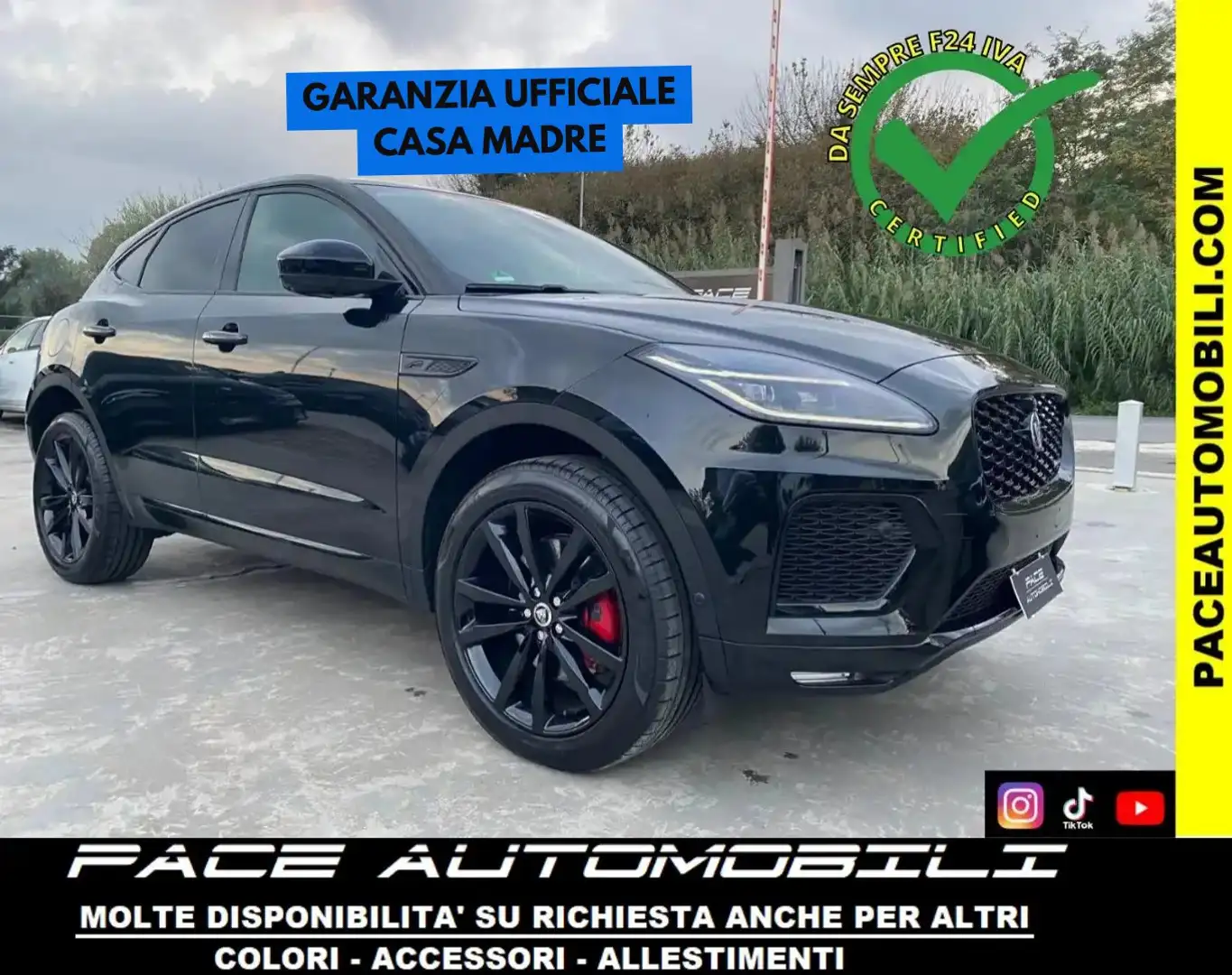 Jaguar E-Pace D165 AWD R DYNAMIC S RDYNAMIC R-DYNAMIC BLACK PACK Nero - 1