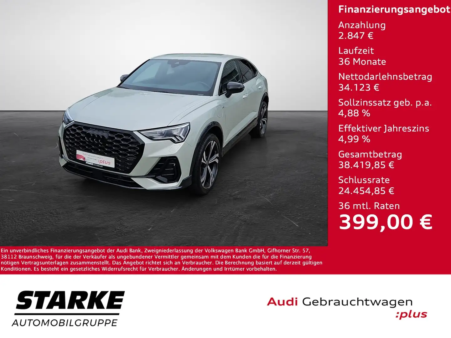 Audi Q3 Sportback 45 TFSI e S tronic S line Edition One... Plateado - 1