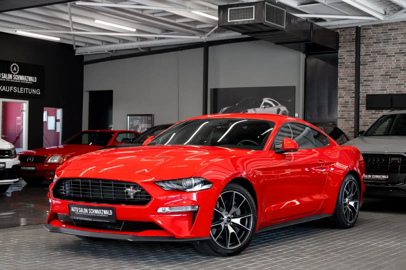 Ford Mustang 2.3 Schalter|KLAPPEN-AGA|B&O|NAVI|KAMERA Rot - 1