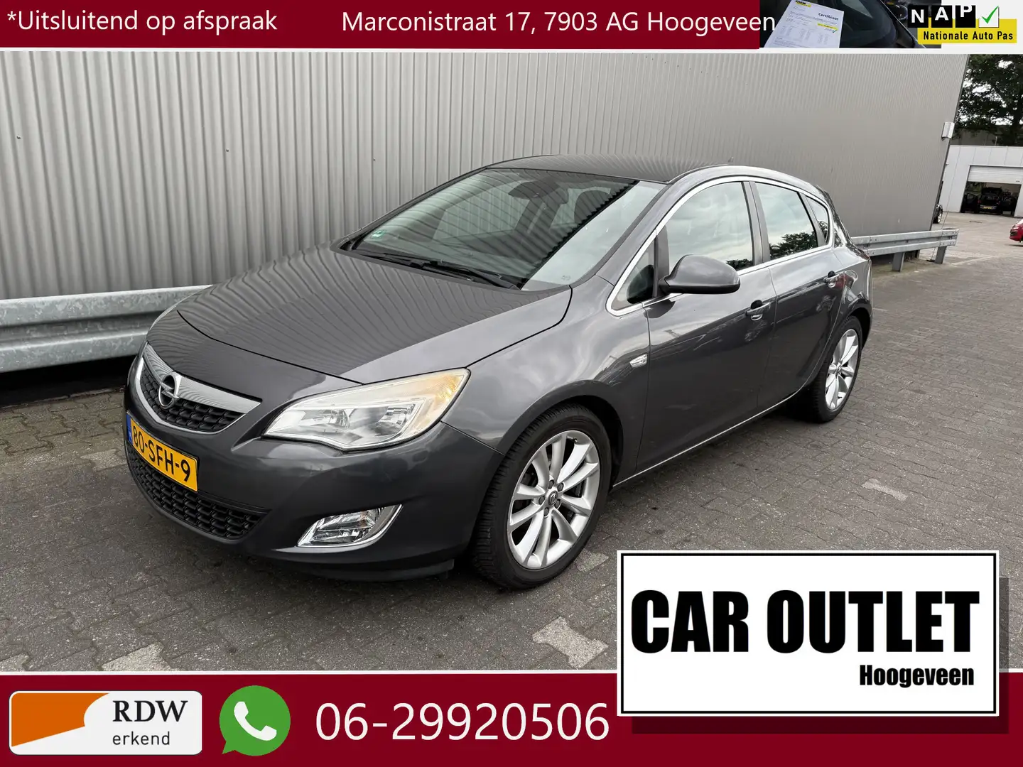 Opel Astra 1.4 Turbo Cosmo A/C, CC, PDC, Infinity Audio, LM, Grau - 1