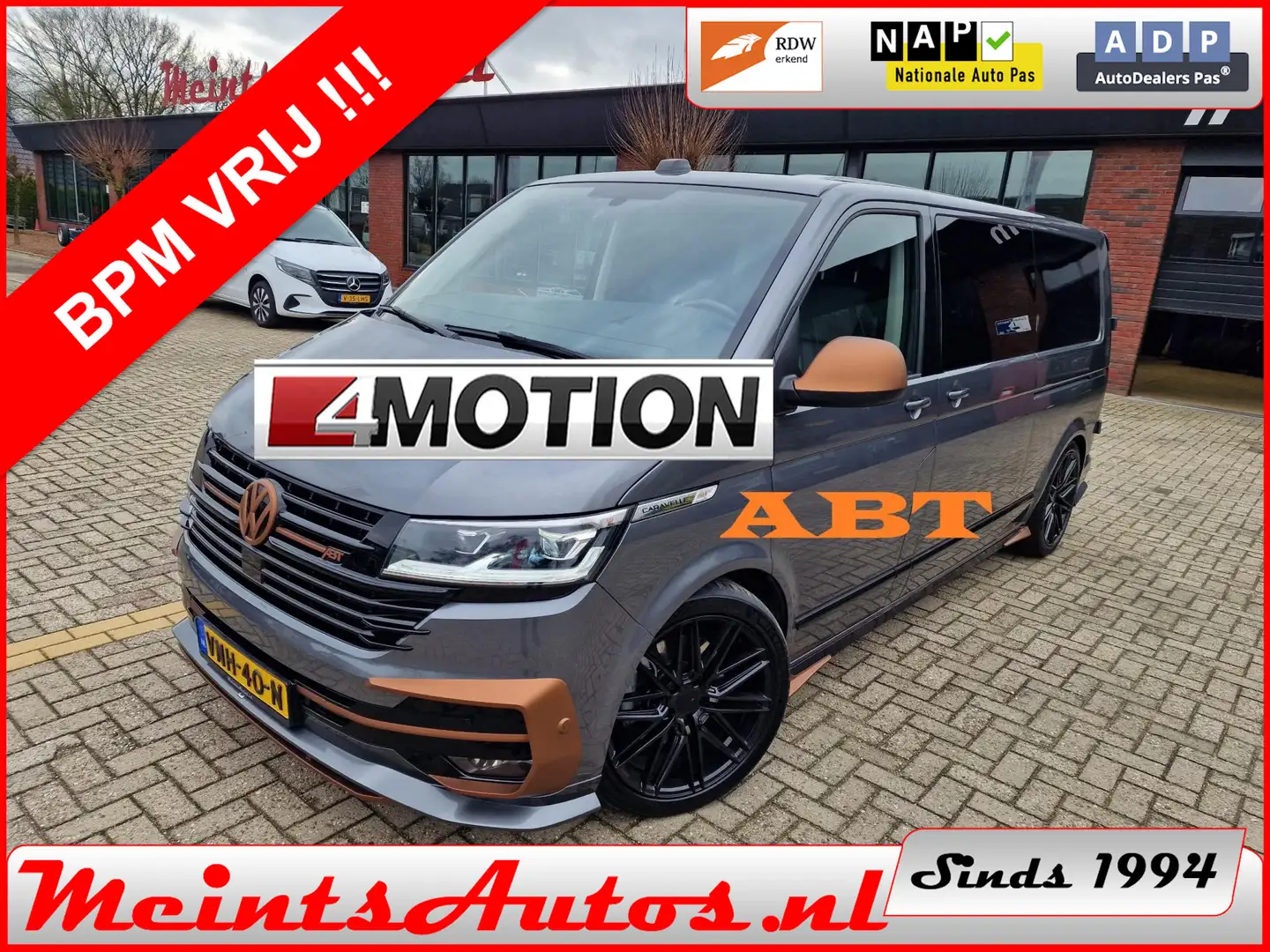 Volkswagen T6.1 Transporter 2.0 TDI 204Pk Caravelle 4-MOTION ABT DC Dubbele Ca Grijs - 1