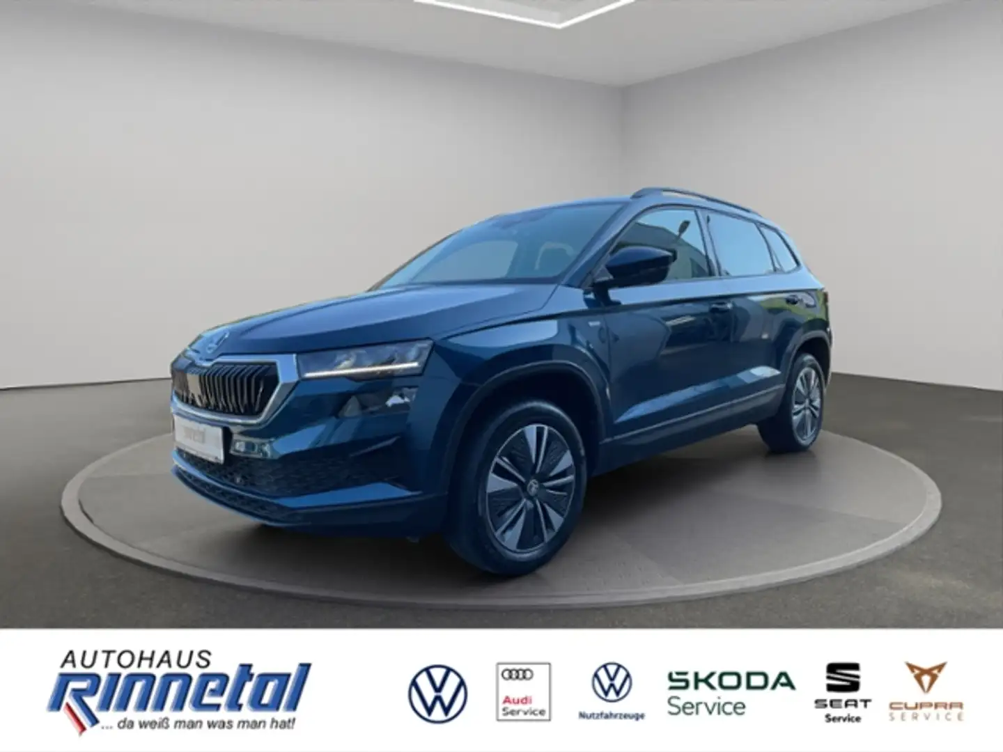 Skoda Karoq 1.5 TSI DSG Tour MATRIX LED+NAVI+KAMERA+BEH WSS+K Blauw - 1