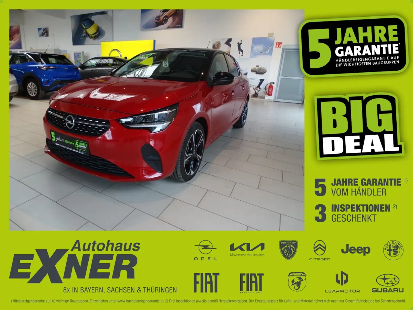Opel Corsa F 1.2 Turbo ELEGANCE Sitzheizung Rot - 1