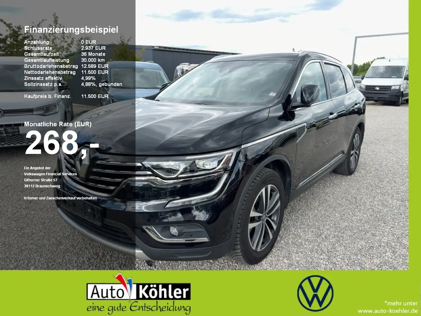 Renault Koleos 1.6 dCi Nur für Gewerbe und Export Noir - 1