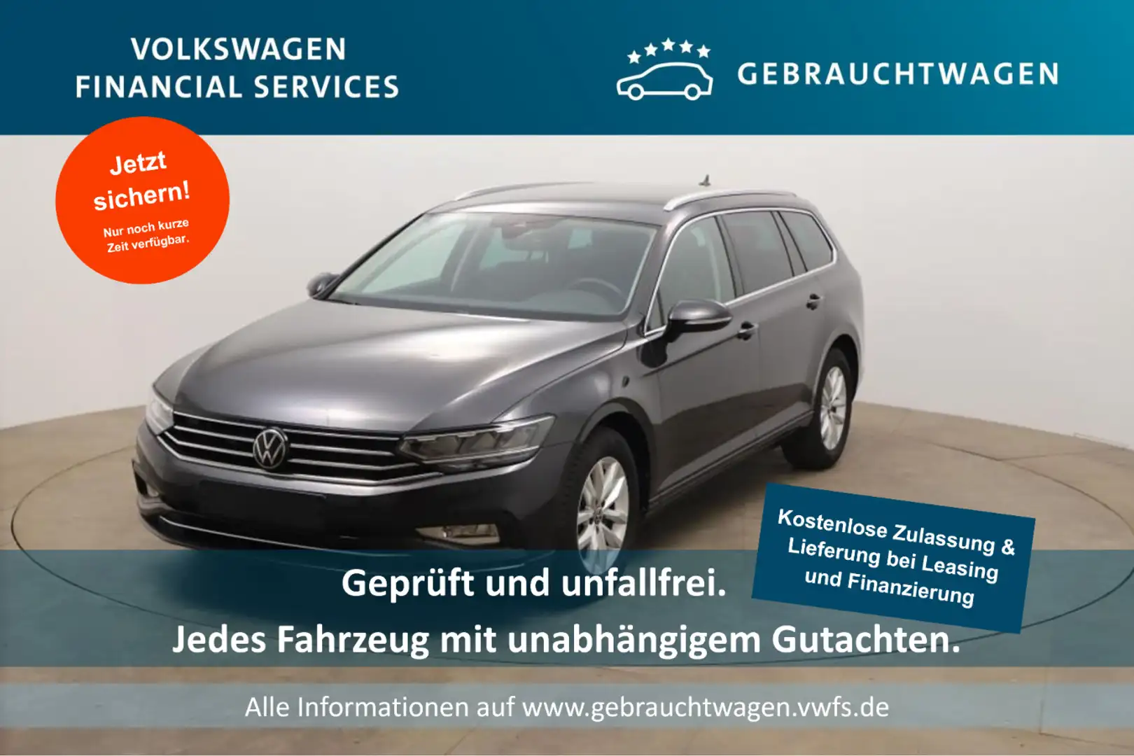 Volkswagen Passat Variant Business 1.5 TSI DSG AHK*RFK*PDC Grijs - 1