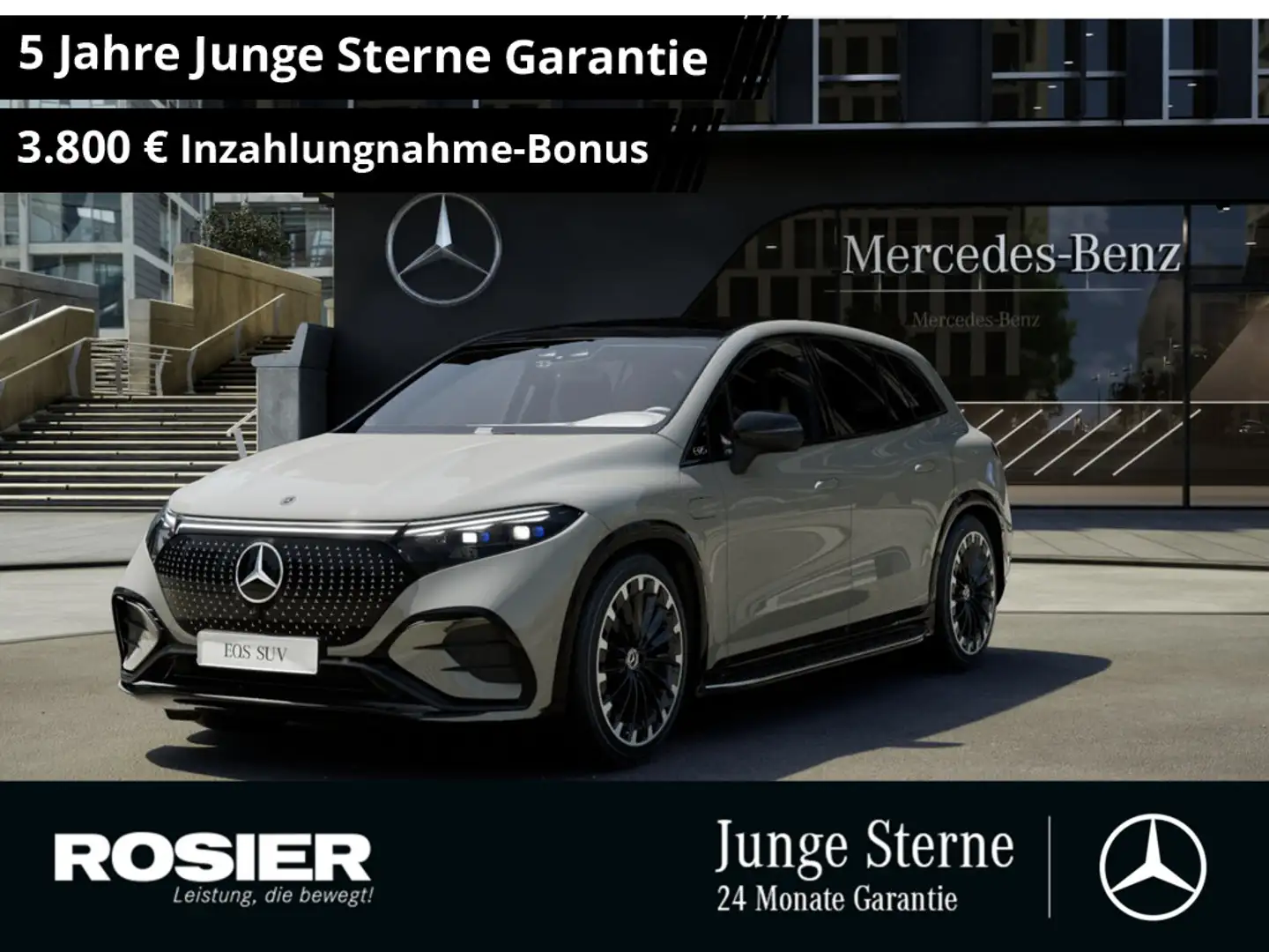 Mercedes-Benz EQS SUV 580 4M AMG Sport Premium+ AHK Distr. Grau - 1