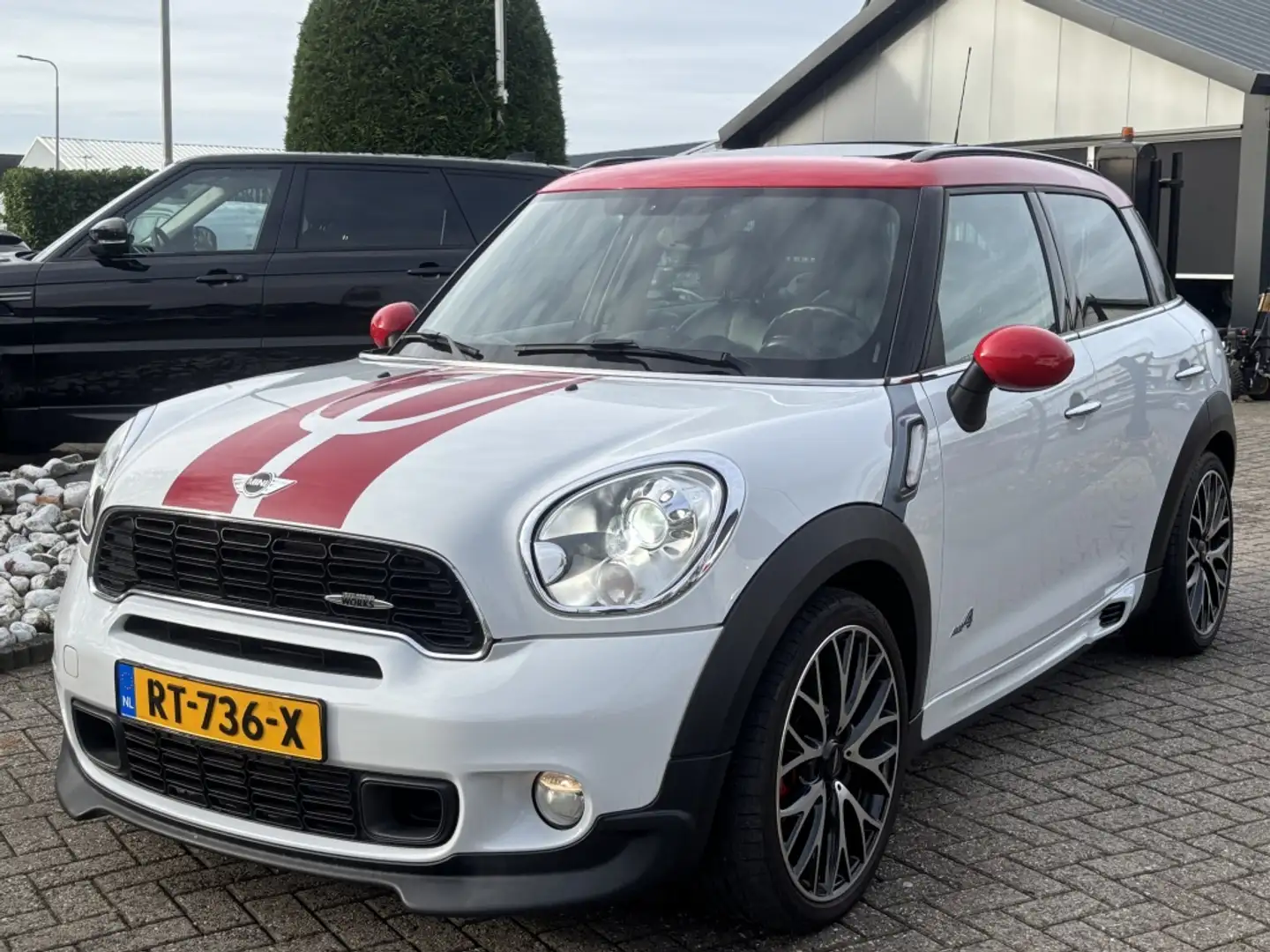 MINI John Cooper Works Countryman Mini 1.6 JCW ALL4 Automaat 2014 Pano Leer VOL Blanco - 1