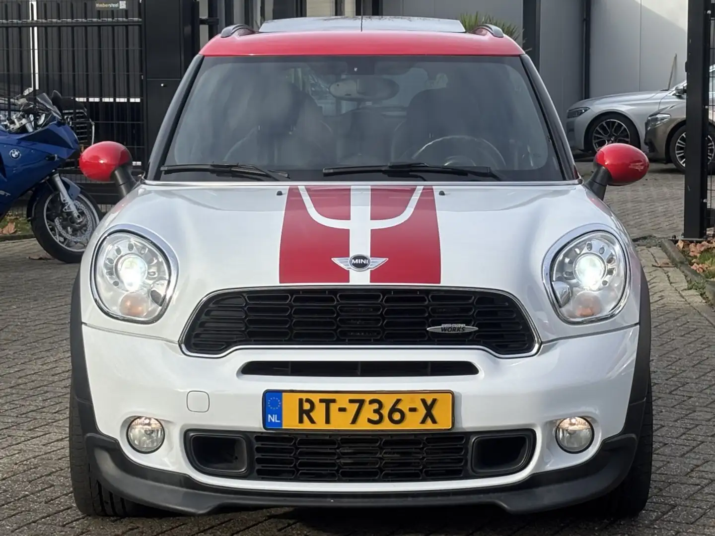 MINI John Cooper Works Countryman Mini 1.6 JCW ALL4 Automaat 2014 Pano Leer VOL Blanco - 2