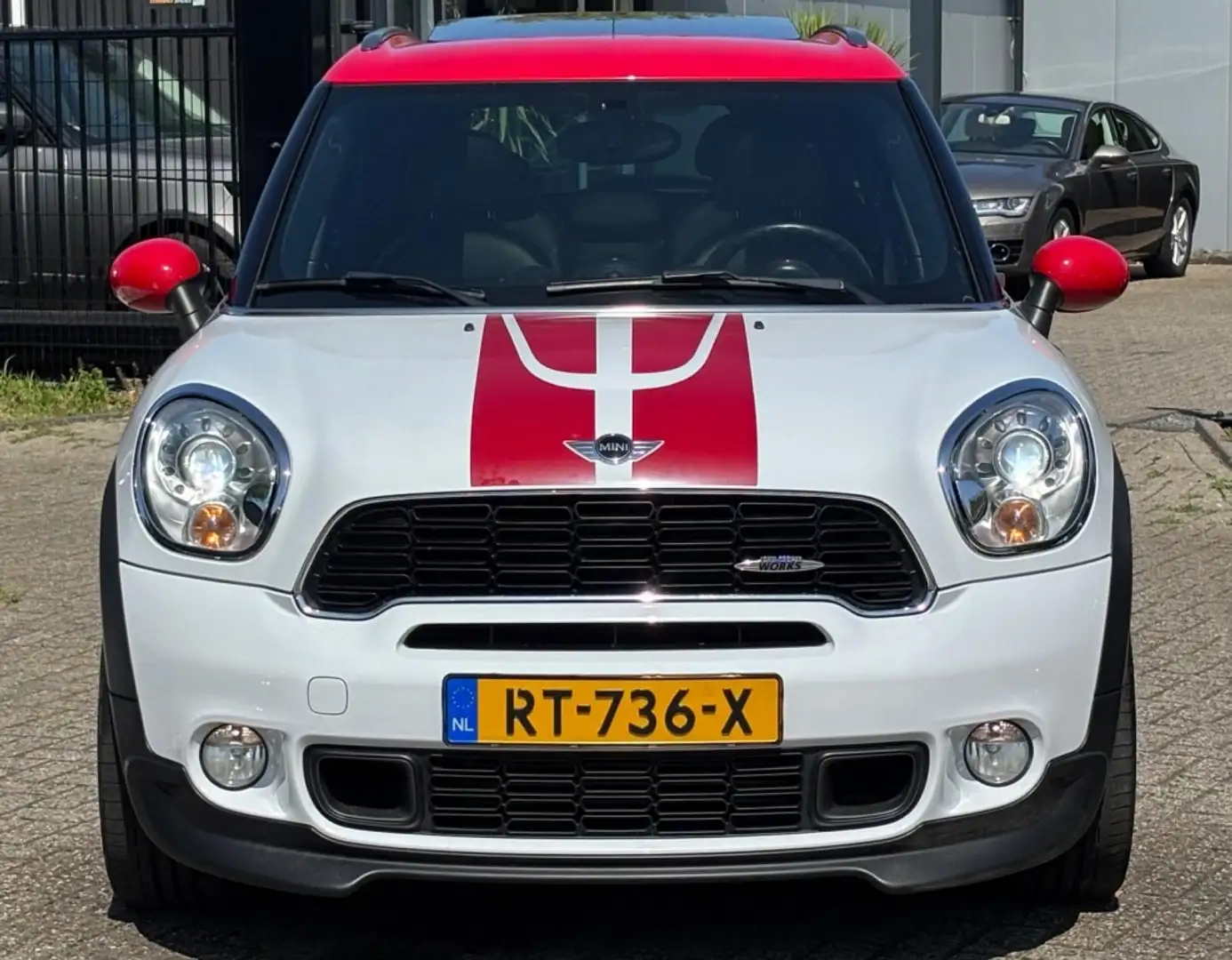 MINI John Cooper Works Countryman Mini 1.6 JCW ALL4 Automaat 2014 Pano Leer VOL Wit - 2