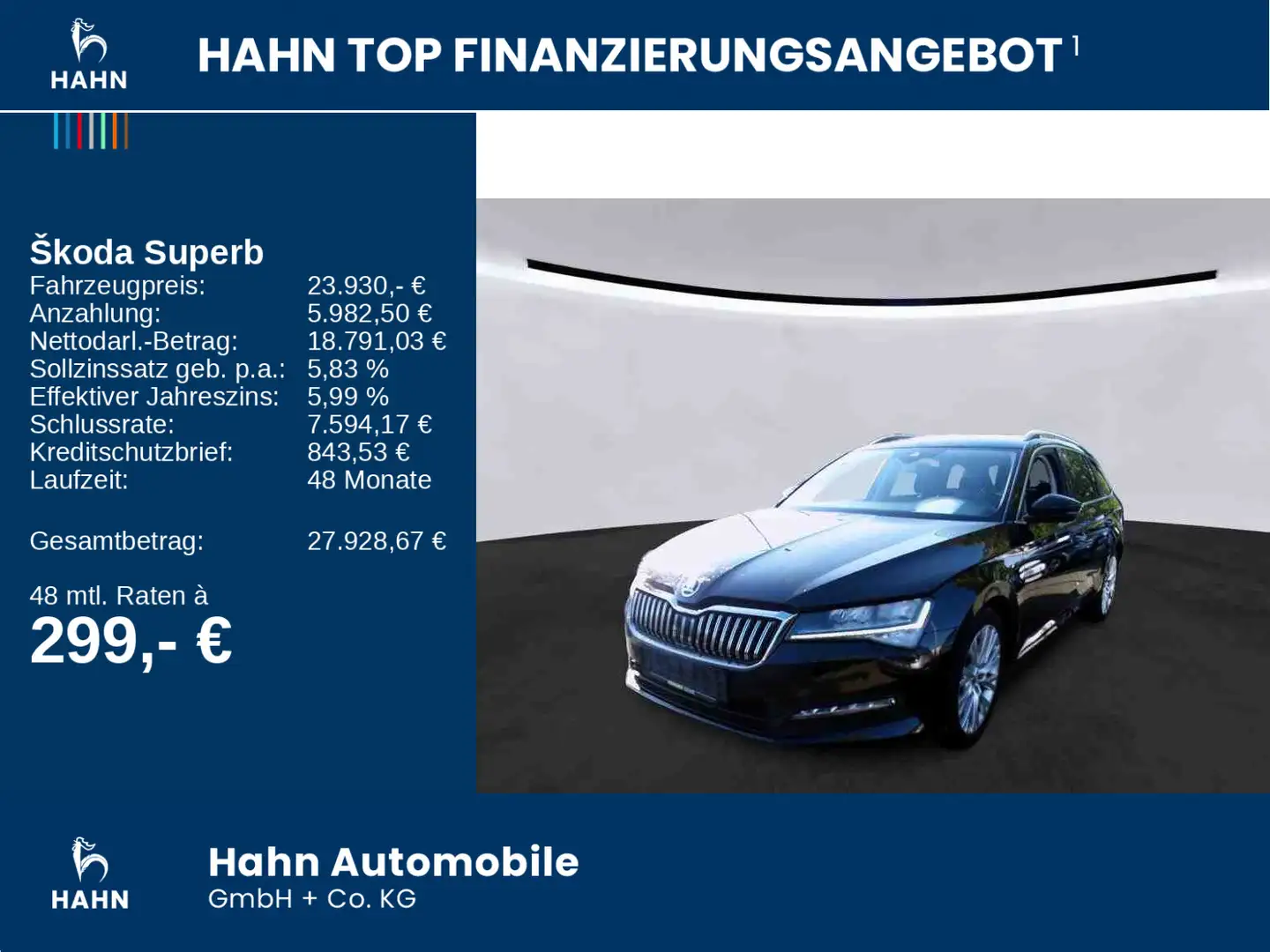 Skoda Superb Combi 2.0 TDI DSG Ambition LED Navi CAM Schwarz - 2