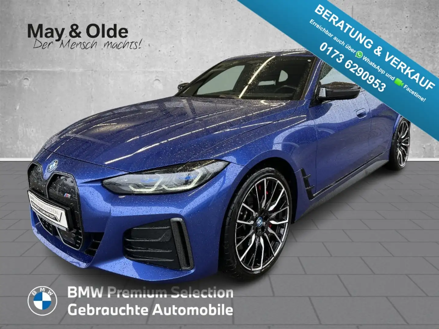 BMW i4 M Sportpaket Pro Laser 360° H/K ACC GSHD Blau - 1