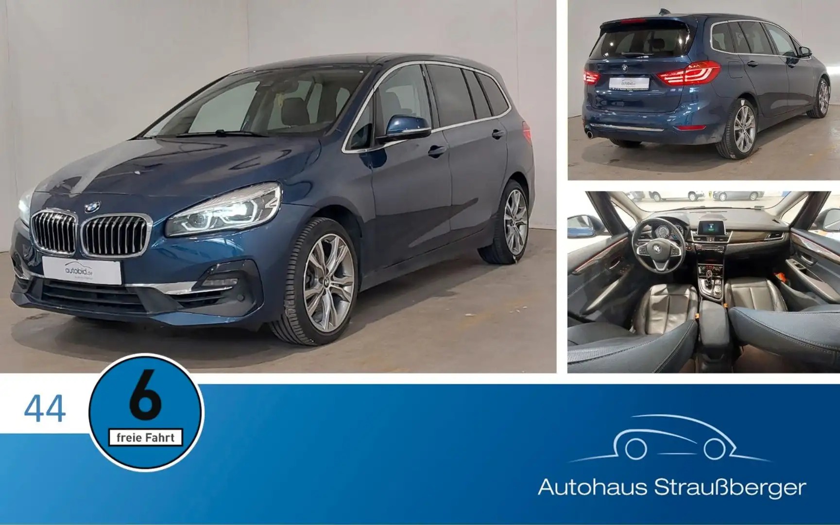 BMW 218 i Gran Tourer  Luxury Line AHK 7. Sitzer HiFi Blau - 1