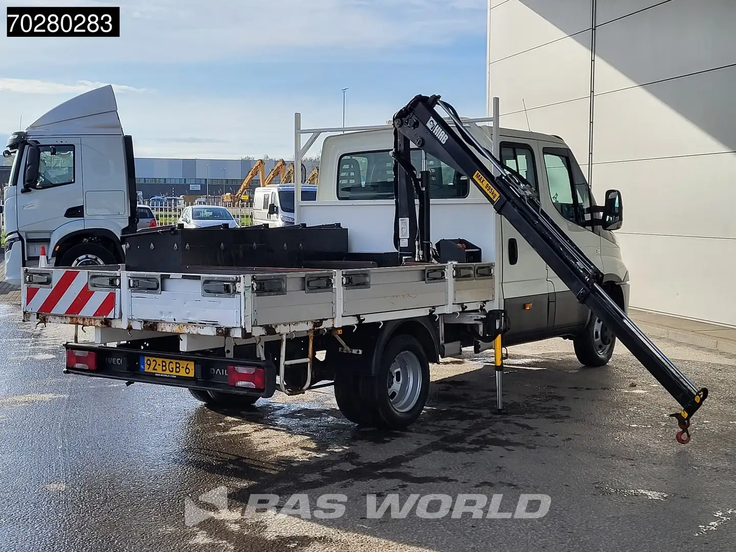 Iveco Daily 50C17 3,0L Automaat HIAB 017T-2 DC Open laadbak Du Wit - 2