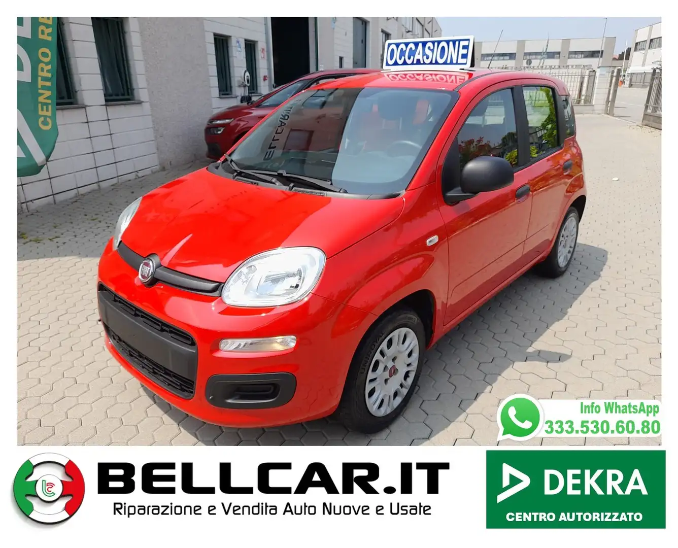 Fiat Panda 1.2 Easy 69cv E6 Rouge - 1