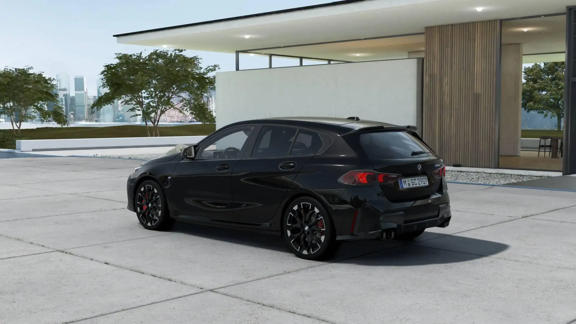 BMW 135 1 Serie 5-deurs M135 xDrive M Sportpakket Pro Aut. Zwart - 2