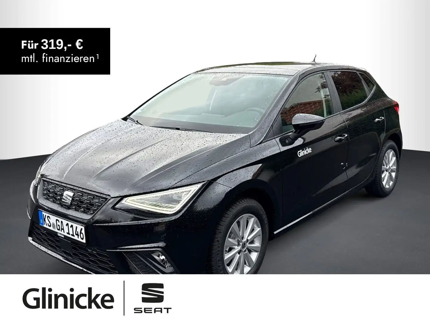 SEAT Ibiza 1.0 TSI Style Edition DSG, PANO, NAVI Schwarz - 1