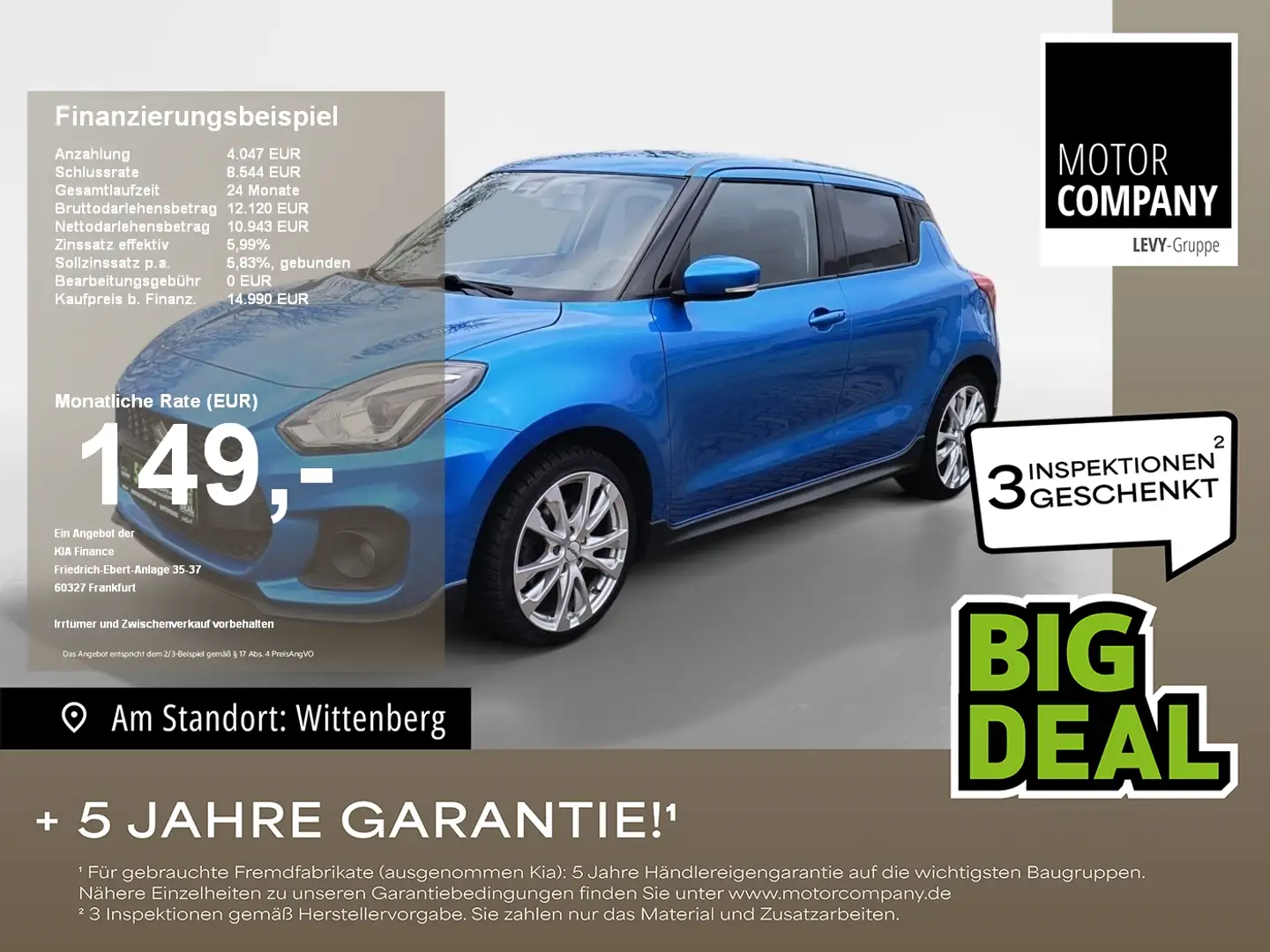 Suzuki Swift 1.4 Boosterjet Sport SHZ*Kamera*DAB*LED* Blau - 1
