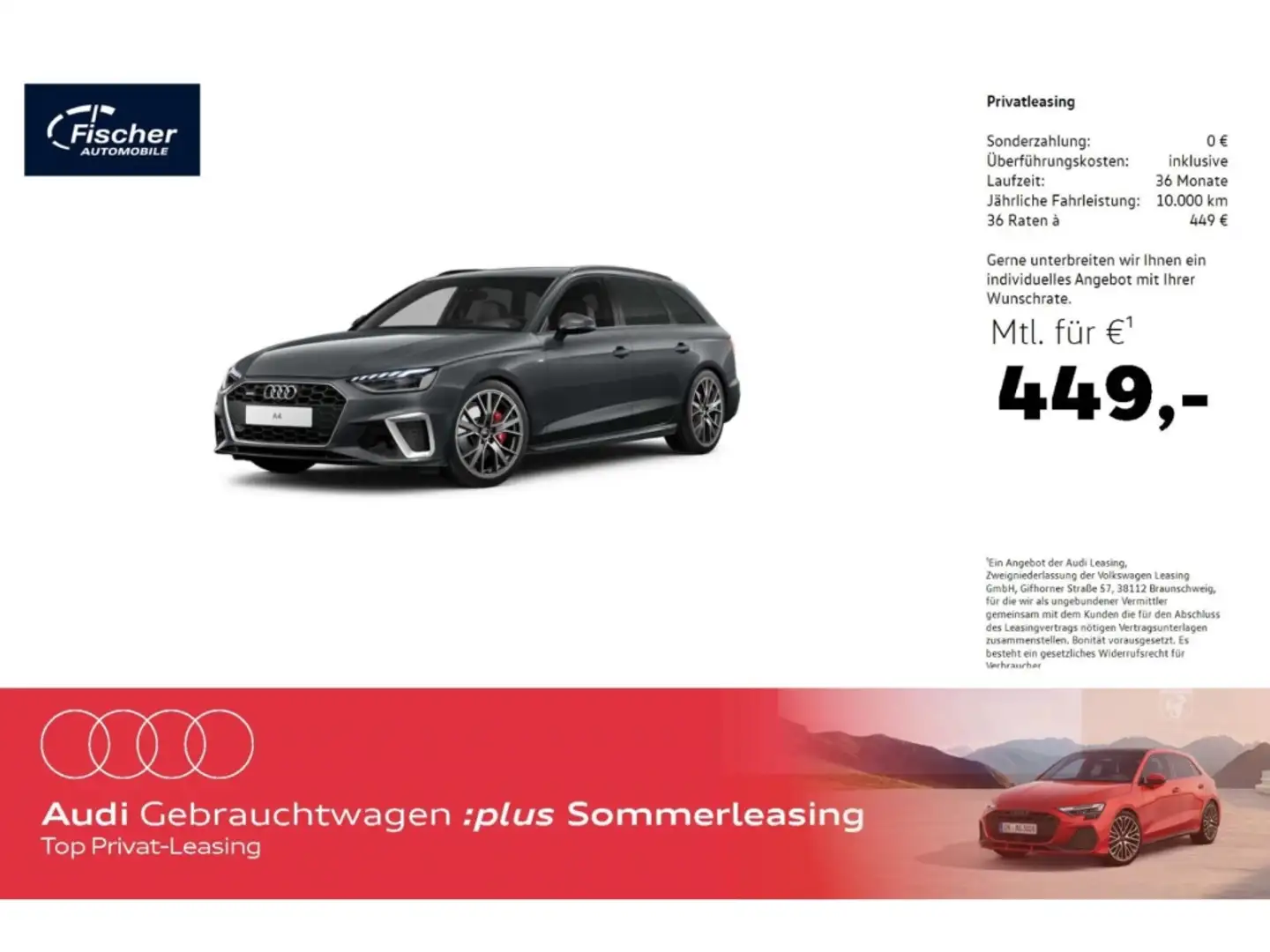 Audi A4 Avant 40 TDI quattro S line AHK/P-Dach/19'' Grau - 1