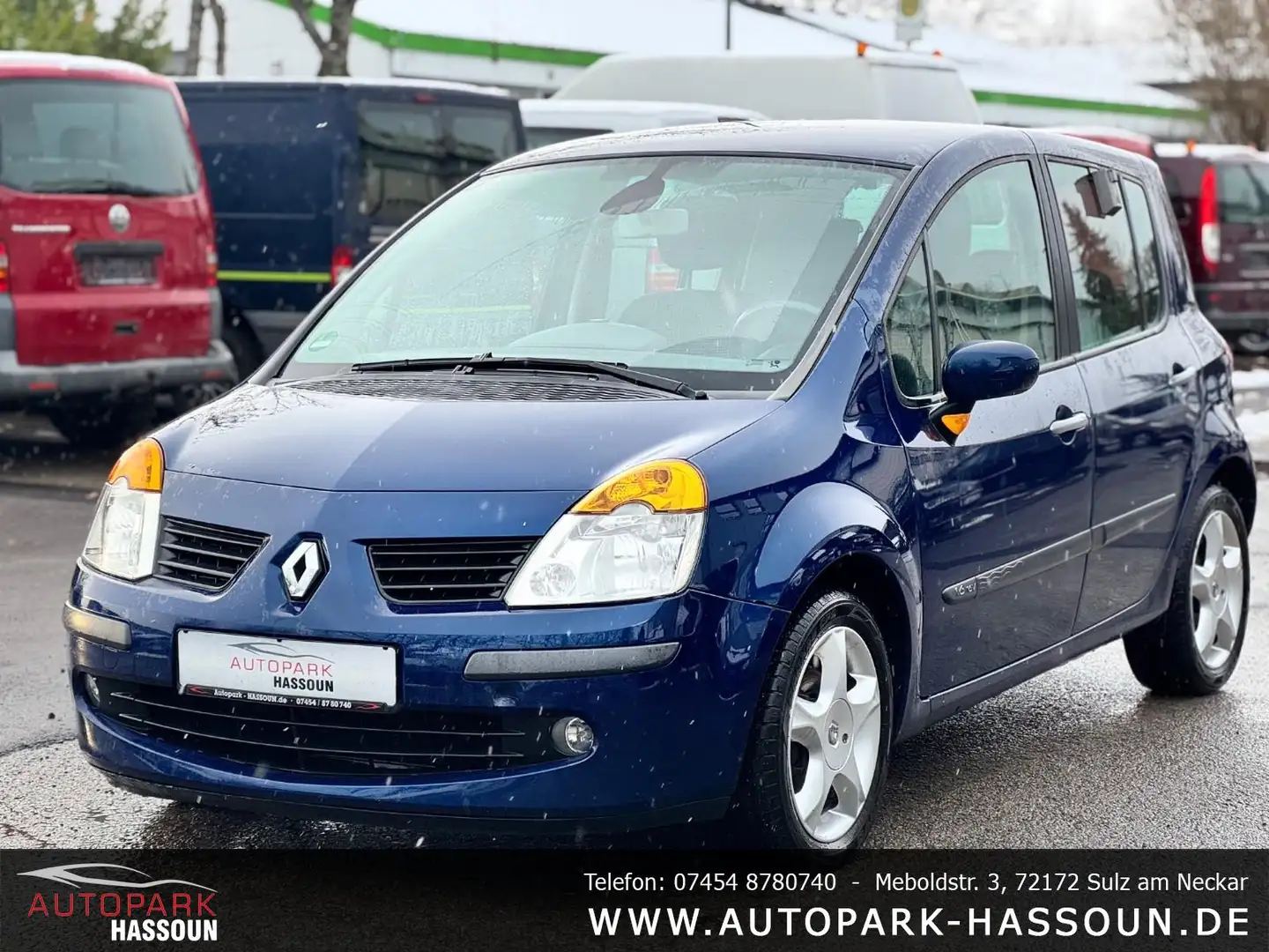Renault Modus Tech'Run 1,6 Ltr. TÜV 12/26 Tempo Klima Automatik Blau - 1