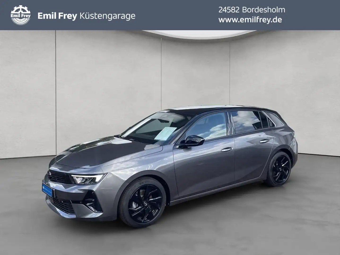 Opel Astra 1.2 Turbo Automatik GS NAVI HUD 360° AHK Grijs - 1