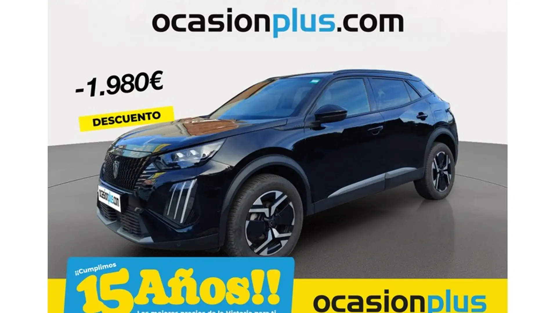 Peugeot 2008 1.2 PureTech S&S GT EAT8 130 Zwart - 1