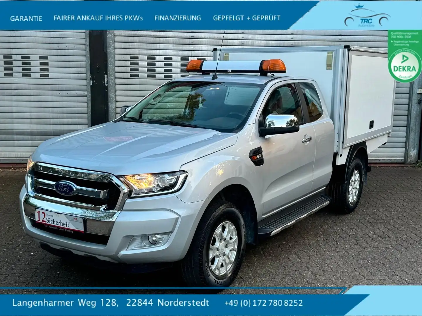 Ford Ranger 2.2TDCI XLT Extrakabine 4x4 Silber - 1