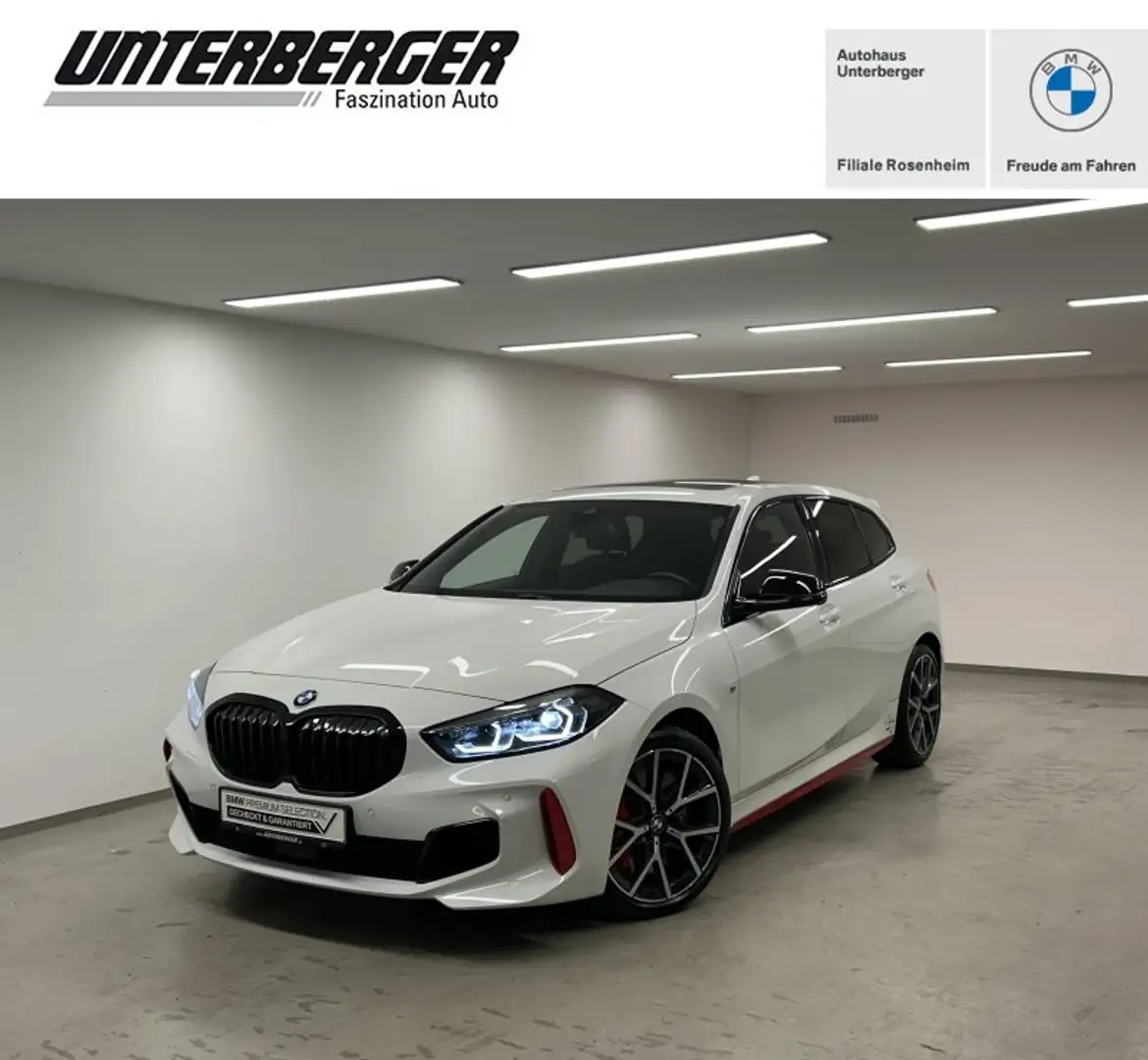 BMW 128 ti Pano. HiFi DAB LED Shz PDC Weiß - 1