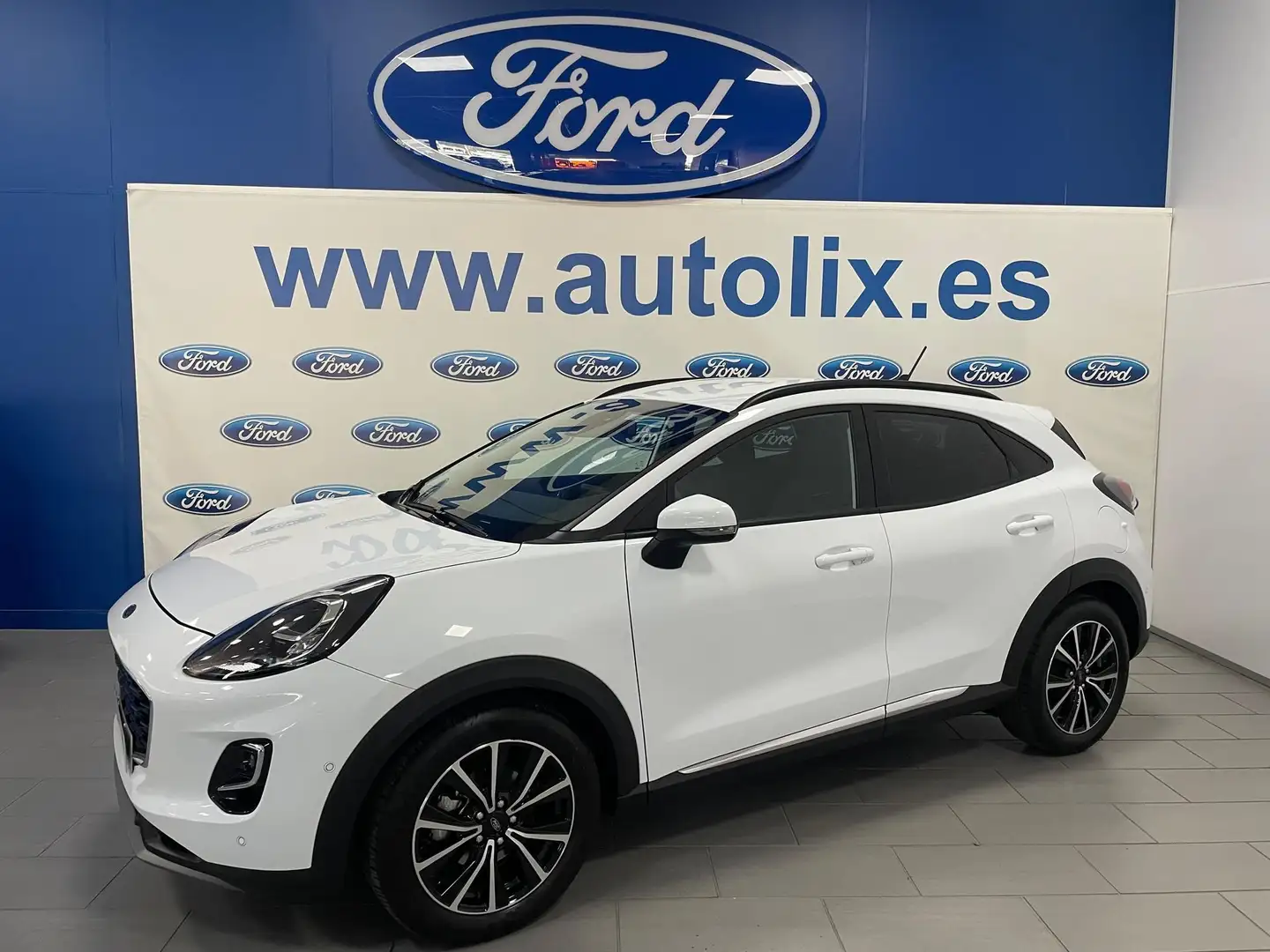 Ford Puma 1.0 EcoBoost MHEV Titanium Design 125 Blanc - 1