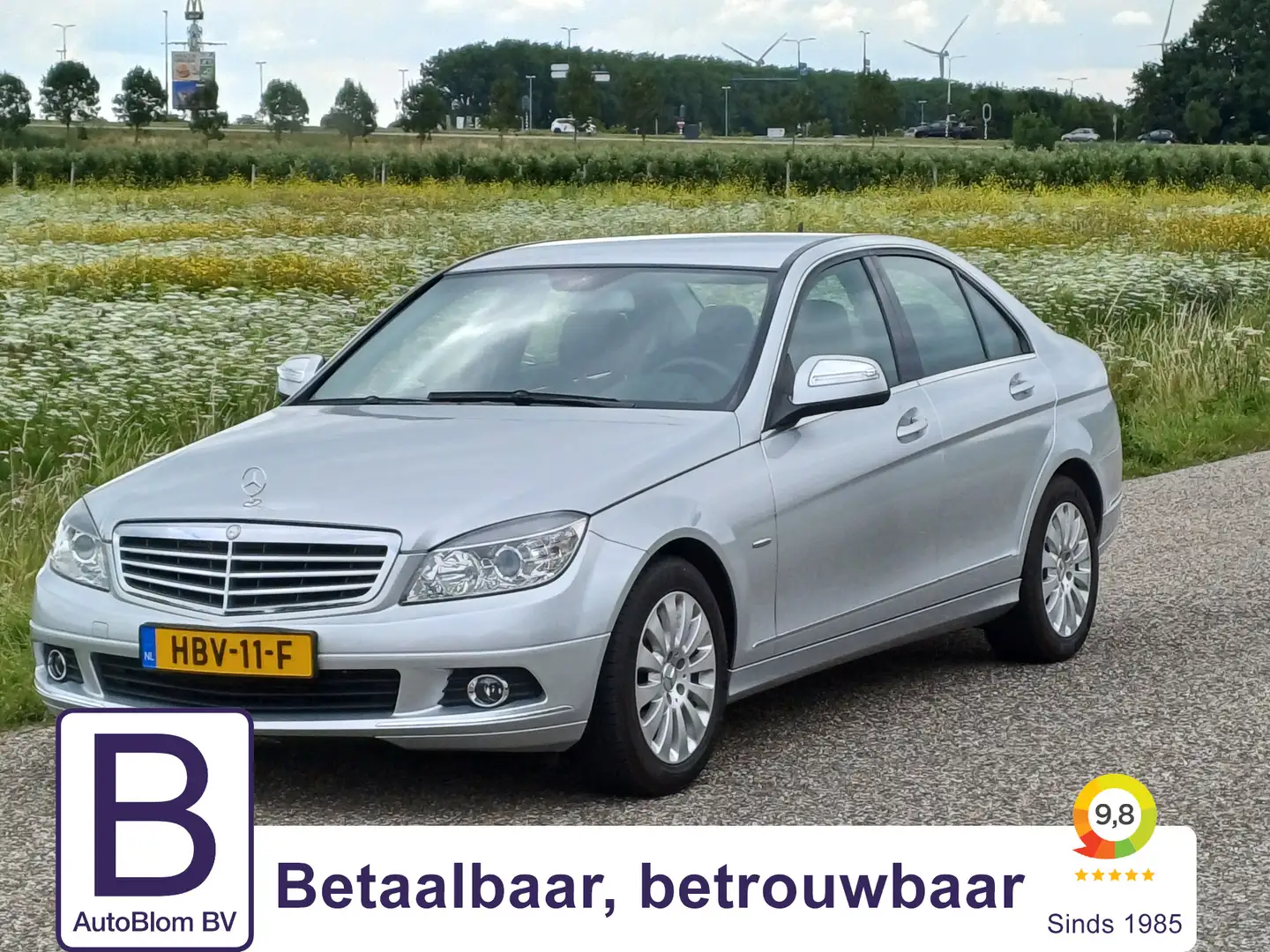 Mercedes-Benz C 180 K Elegance /Youngtimer/Lage KM/Clima/Cruise/Hout/T Grijs - 1