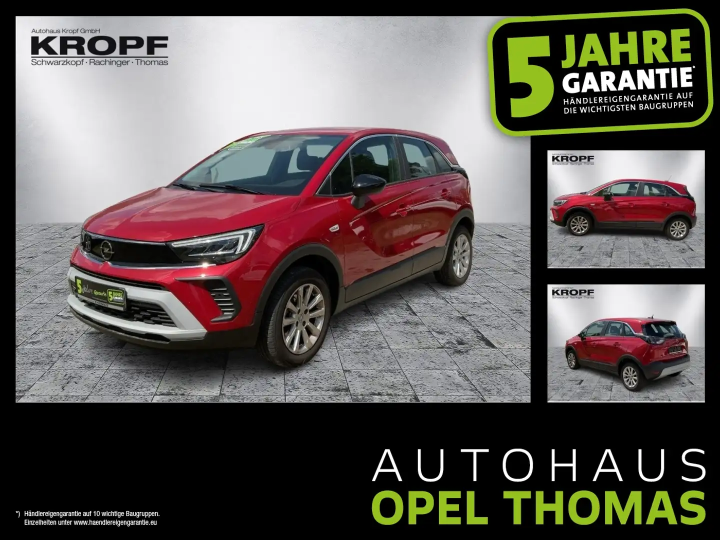 Opel Crossland 1.2 Turbo Elegance FLA SpurH LM PDC Rot - 1