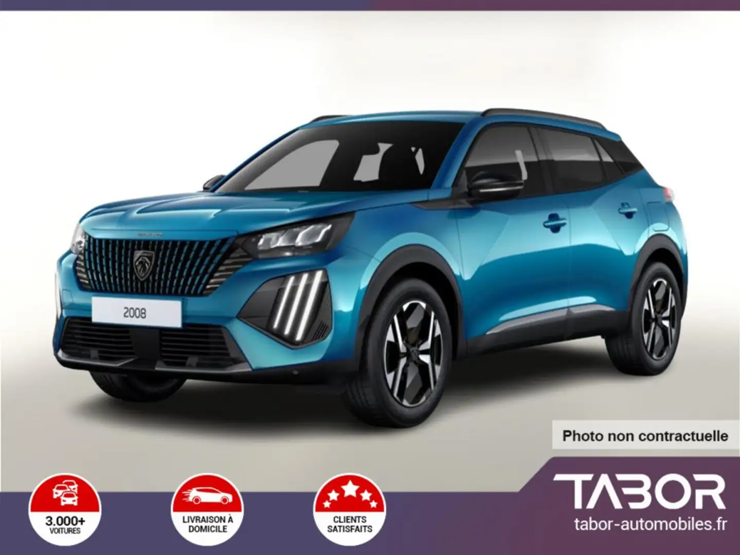 Peugeot 2008 MHEV 145 eDSC6 Allure GPS ACC 360° Bleu - 1