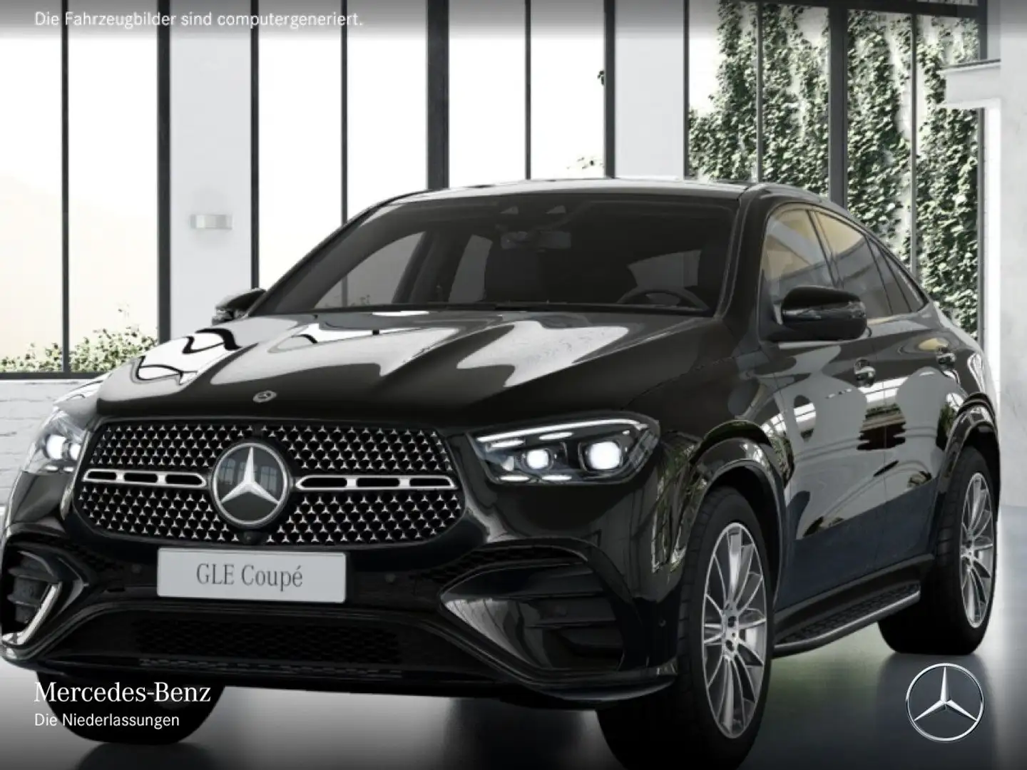 Mercedes-Benz GLE 300 d Coupé 4M AMG+NIGHT+PANO+360+MULTIBEAM Schwarz - 2